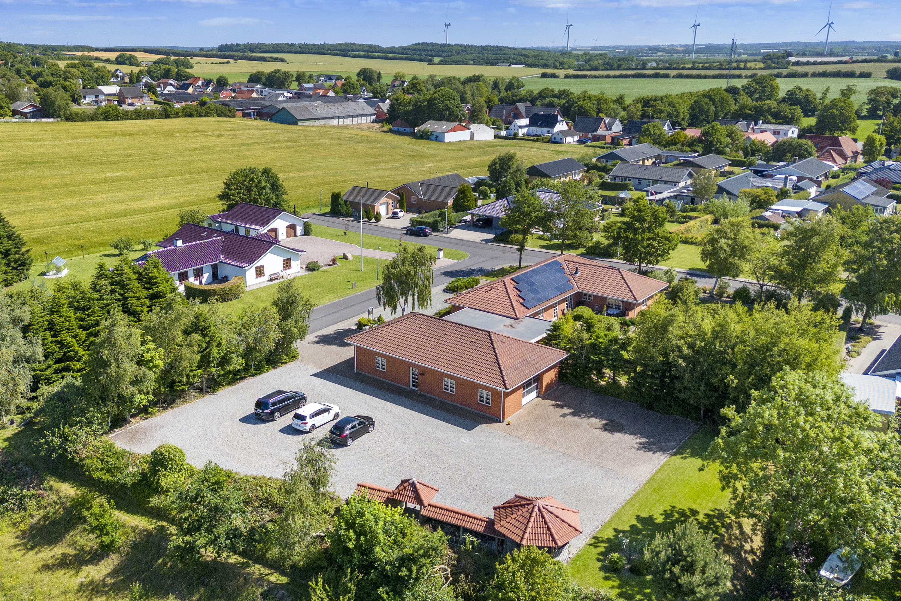 Fremhævet luftfoto billede i fuldskærmstilstand. Billede af Nyboesvej 23, V Hornum, 9640 Farsø