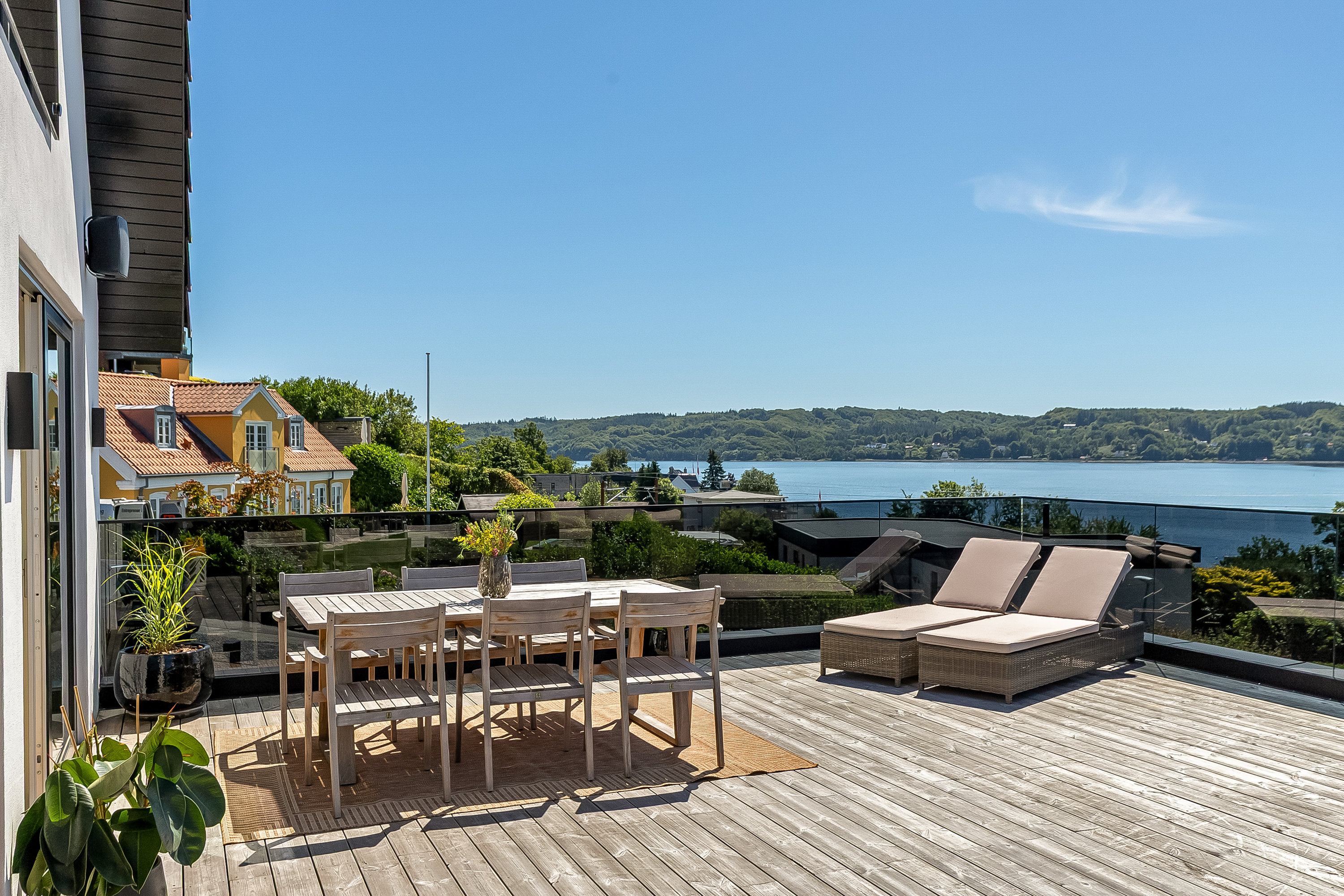 Miniaturebillede 1: tagterrasse. Billede af Mosebakken 3, Bredballe, 7120 Vejle Øst