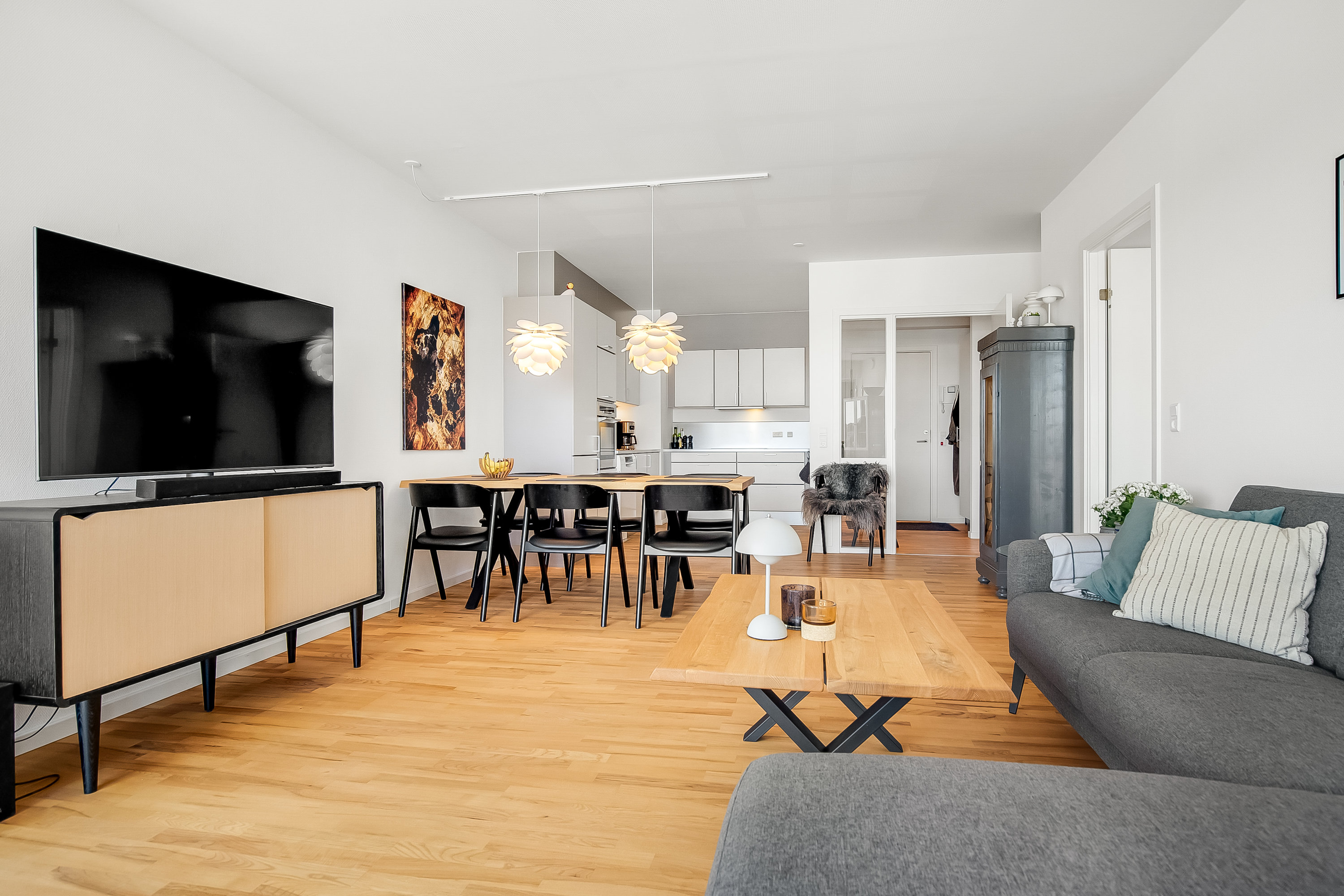 Fremhævet stue billede i fuldskærmstilstand. Billede af Den Hvide Facet 1, 11. c., Centrum, 7100 Vejle