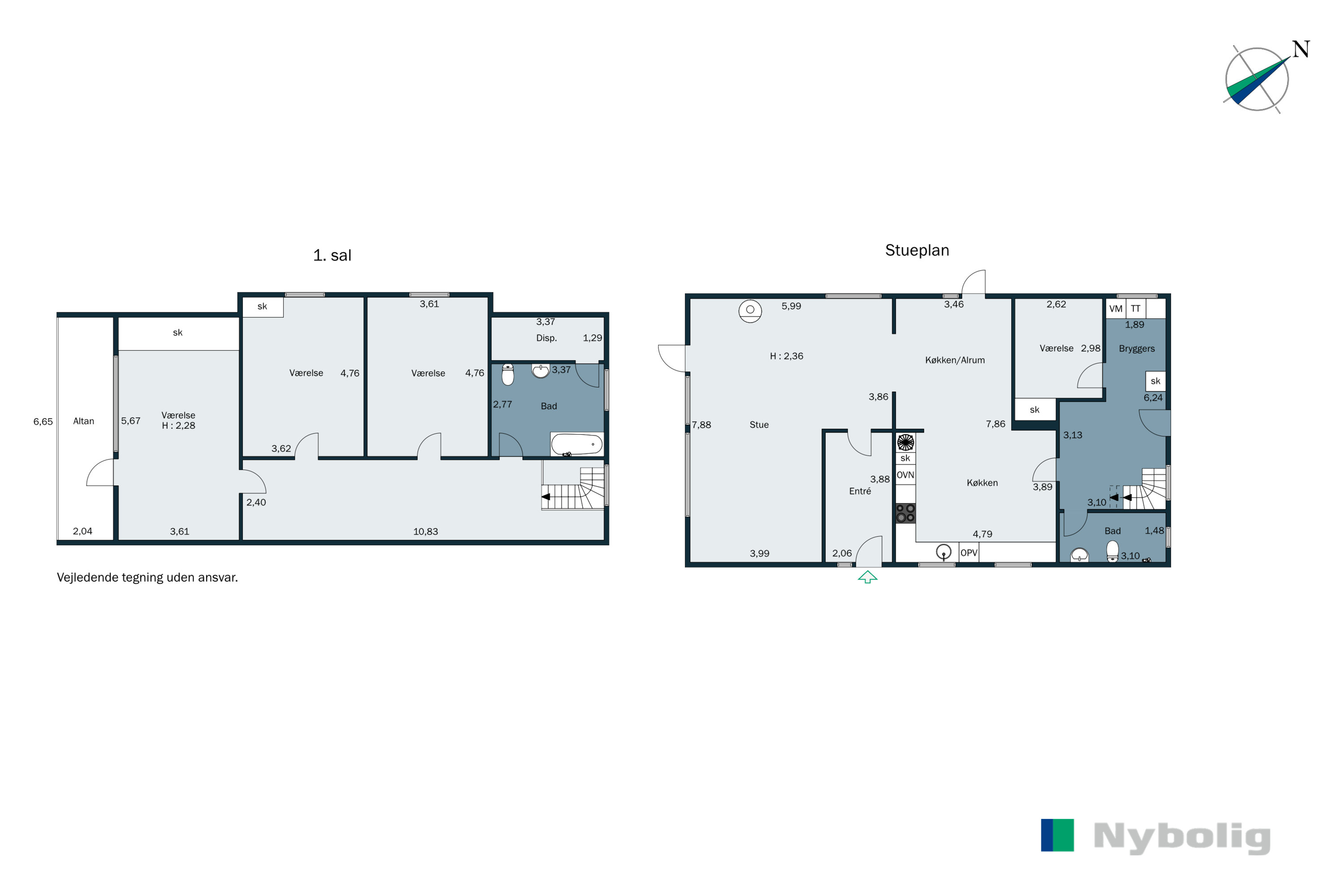 Plantegninger billede af Hornelund 41, Horne, 6800 Varde