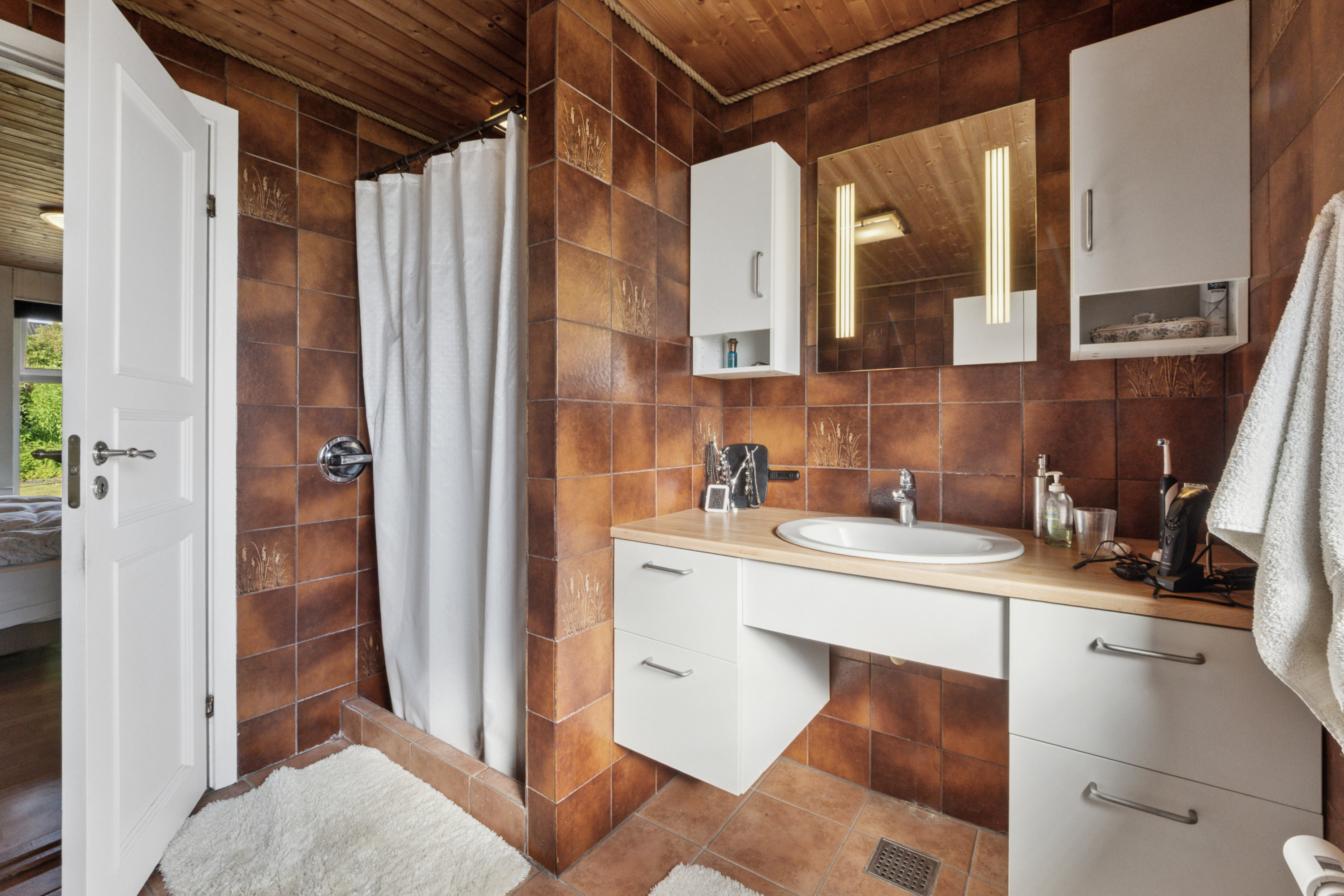 Fremhævet badeværelse billede i fuldskærmstilstand. Billede af Liljevej 23, 7850 Stoholm Jyll