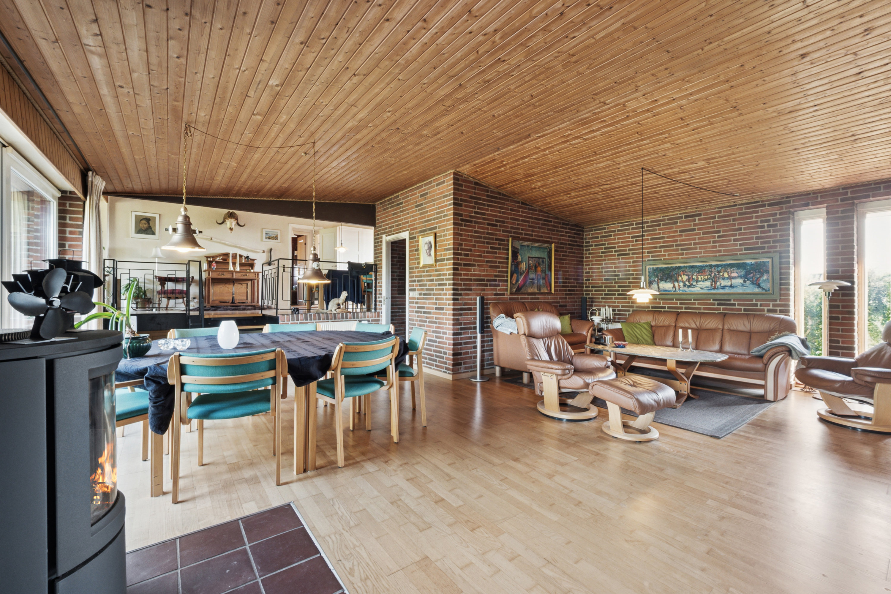 Fremhævet stue billede i fuldskærmstilstand. Billede af Liljevej 23, 7850 Stoholm Jyll