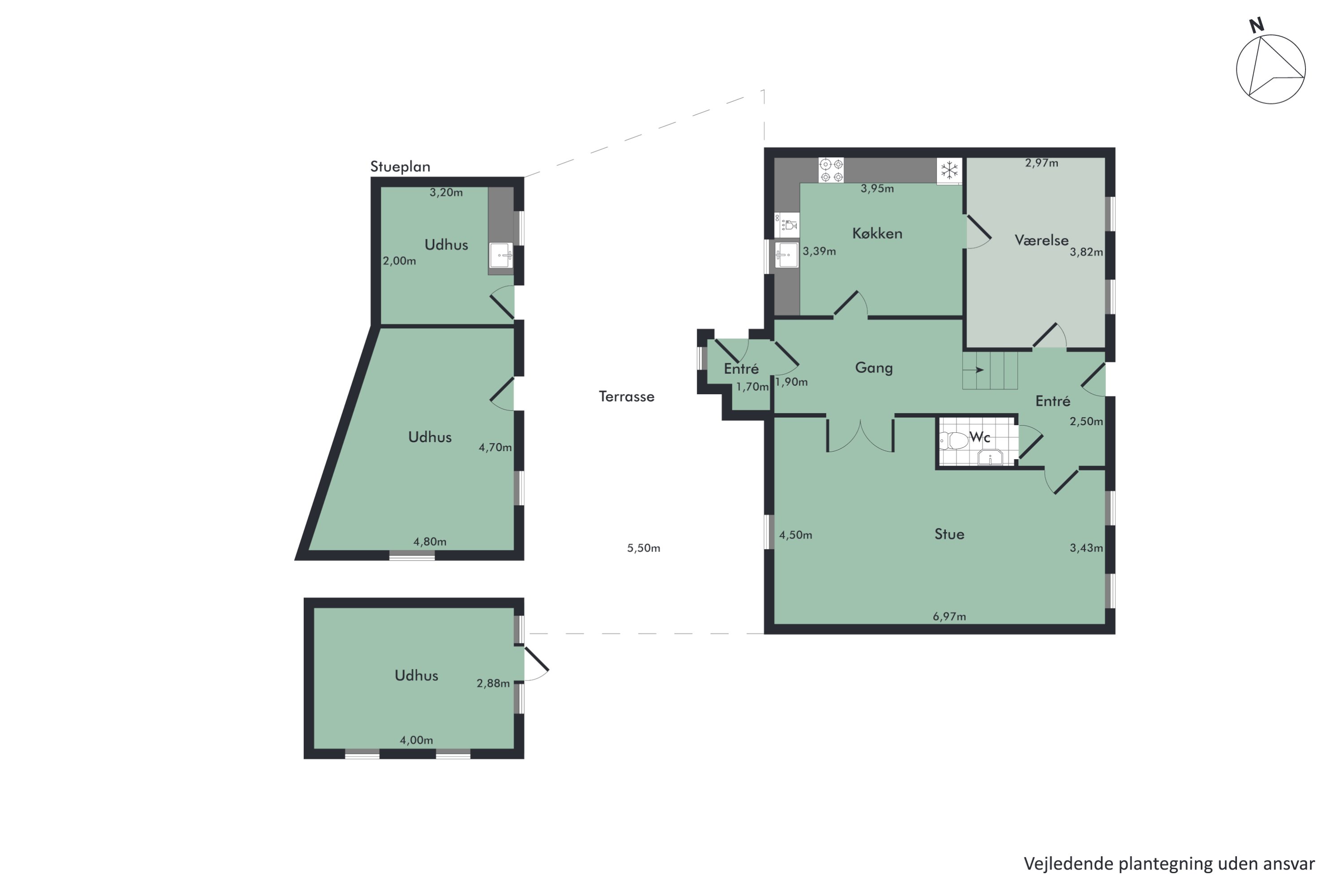 Plantegninger billede af Grøndalsvej 2, Hobro By, 9500 Hobro