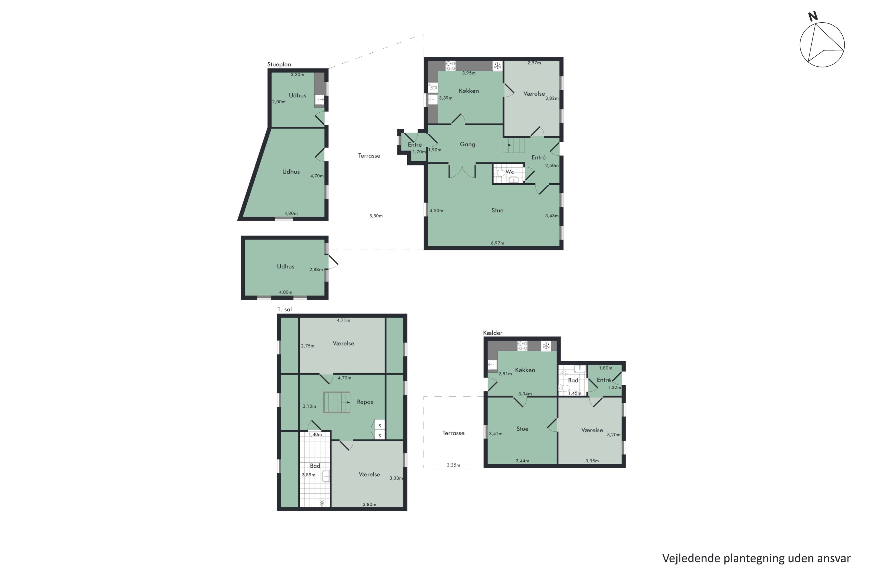 Plantegninger billede af Grøndalsvej 2, Hobro By, 9500 Hobro