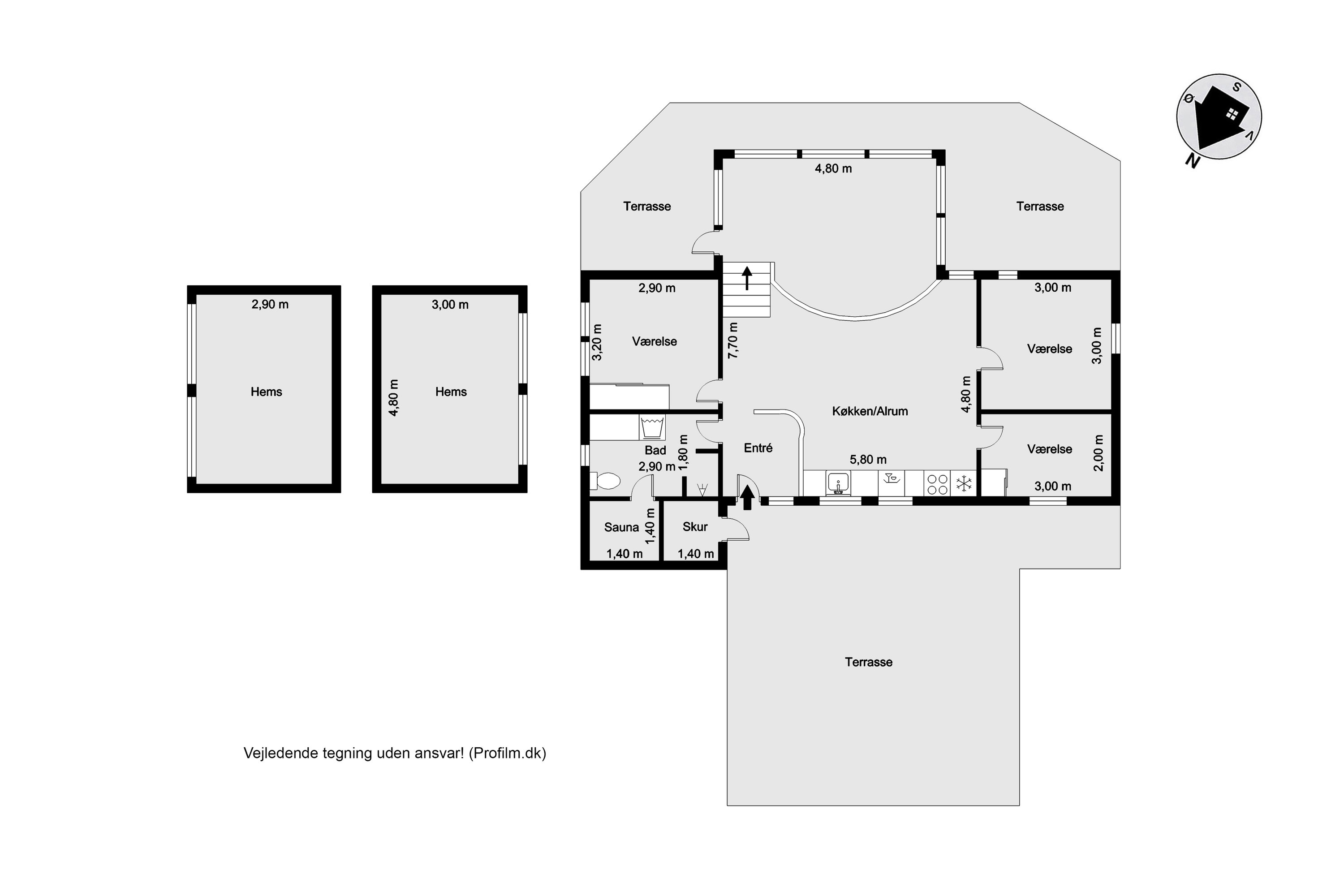 Plantegninger billede af Gyvelvej 8, Tørring, 7620 Lemvig
