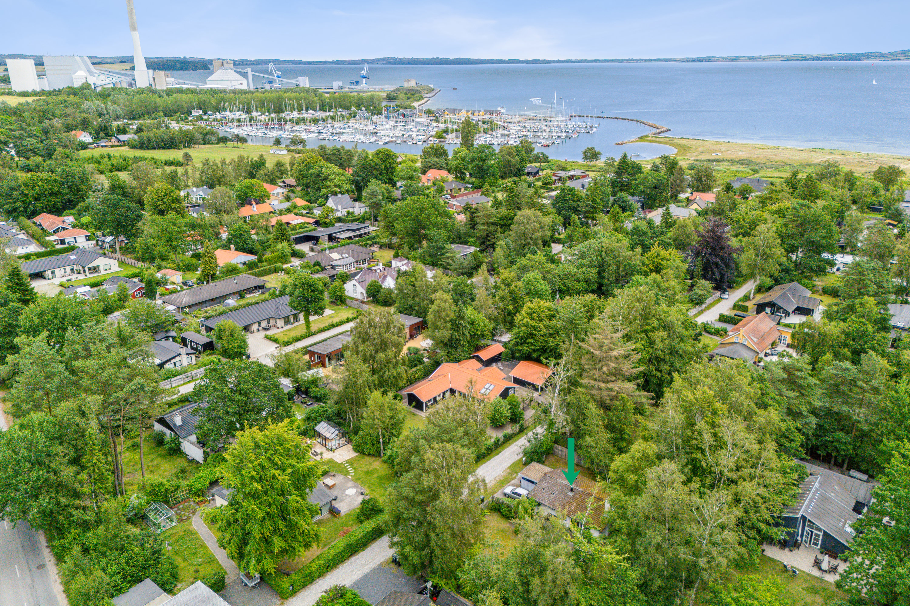 Miniaturebillede 2: luftfoto. Billede af Hægvej 4, 8250 Egå