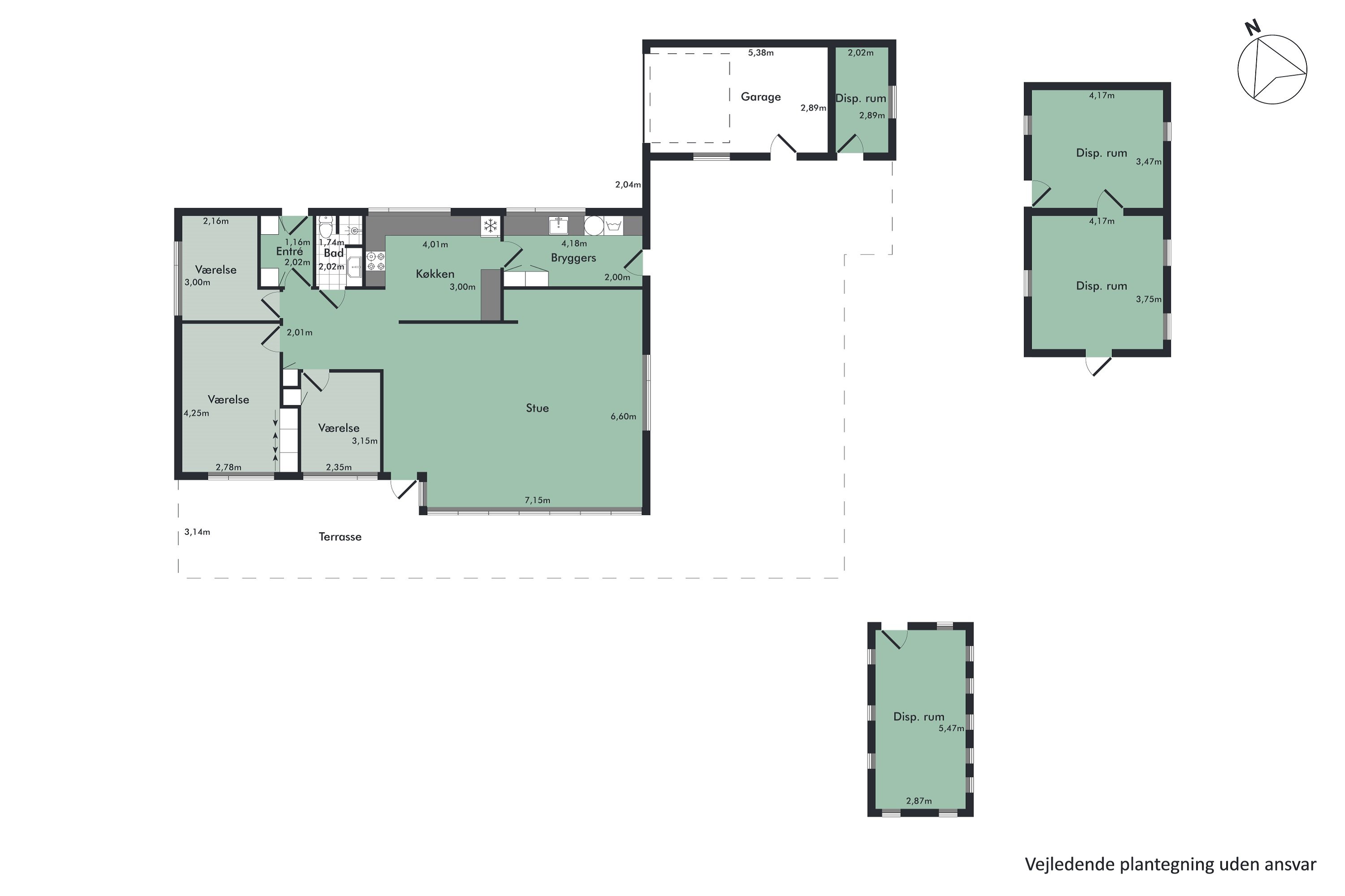 Plantegninger billede af Toustrupvej 31, Durup, 7870 Roslev