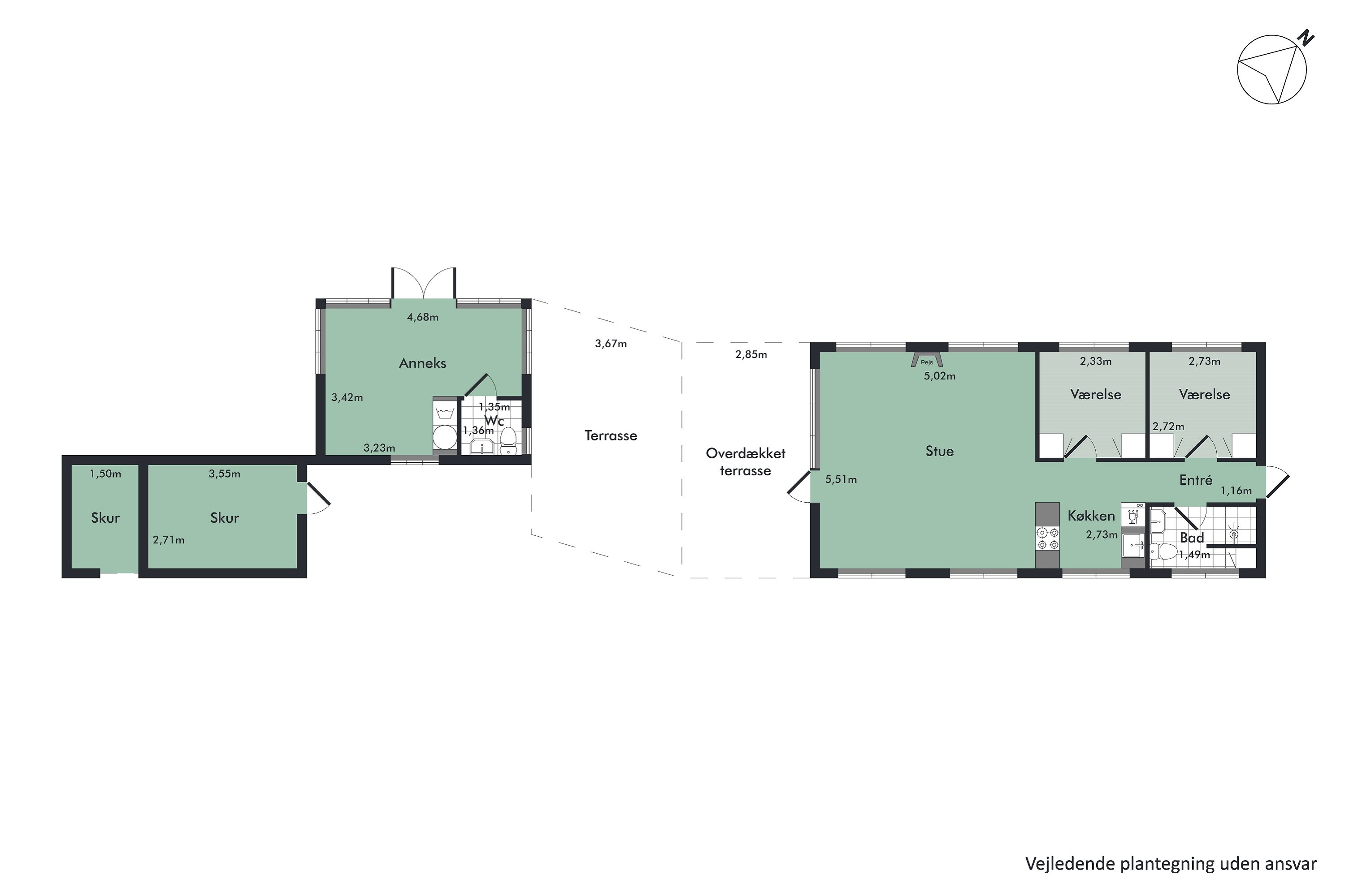 Plantegninger billede af Grynderup Strand 28, Grynderup, 7870 Roslev