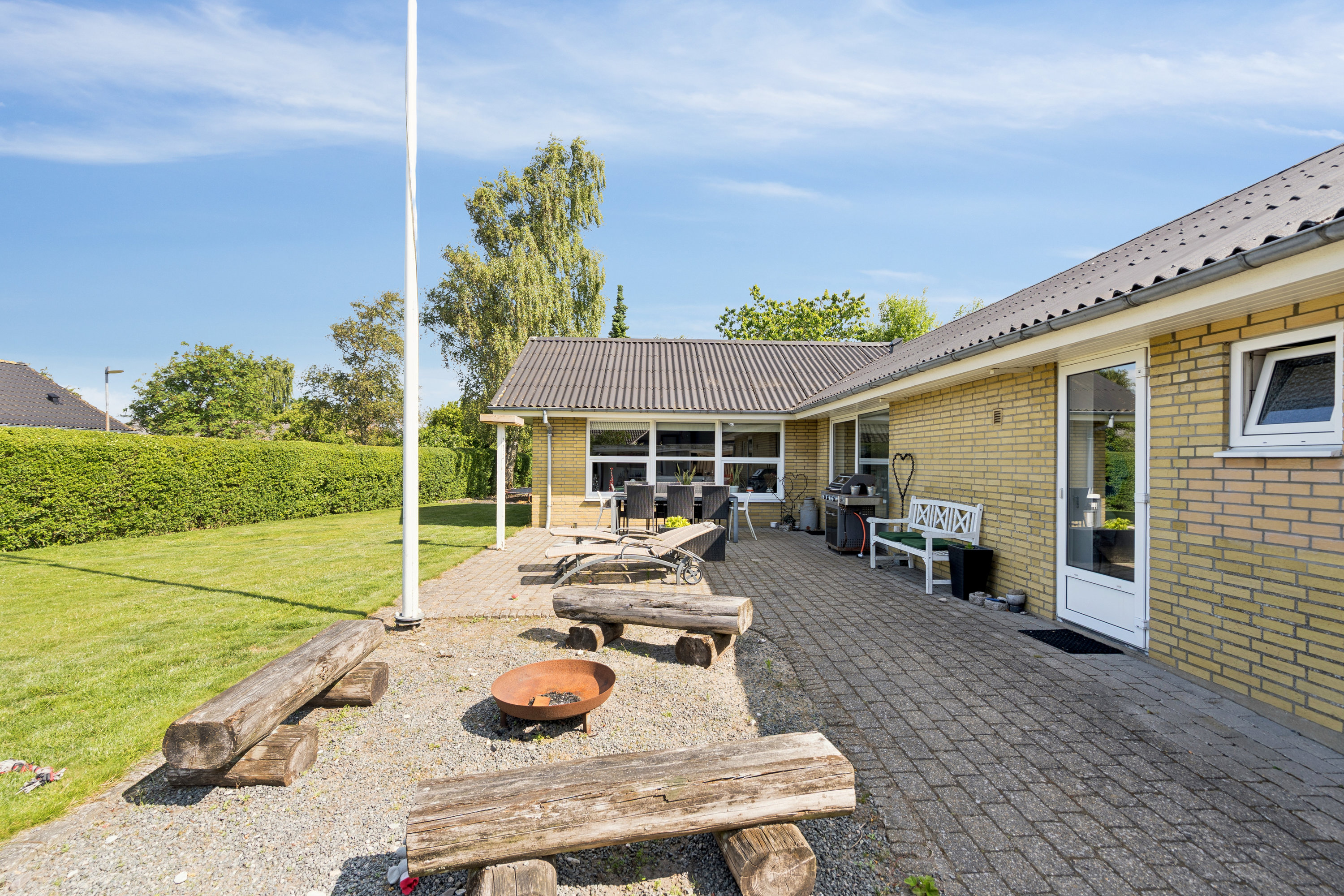 Fremhævet terrasse billede i fuldskærmstilstand. Billede af Ternevænget 12, 6760 Ribe