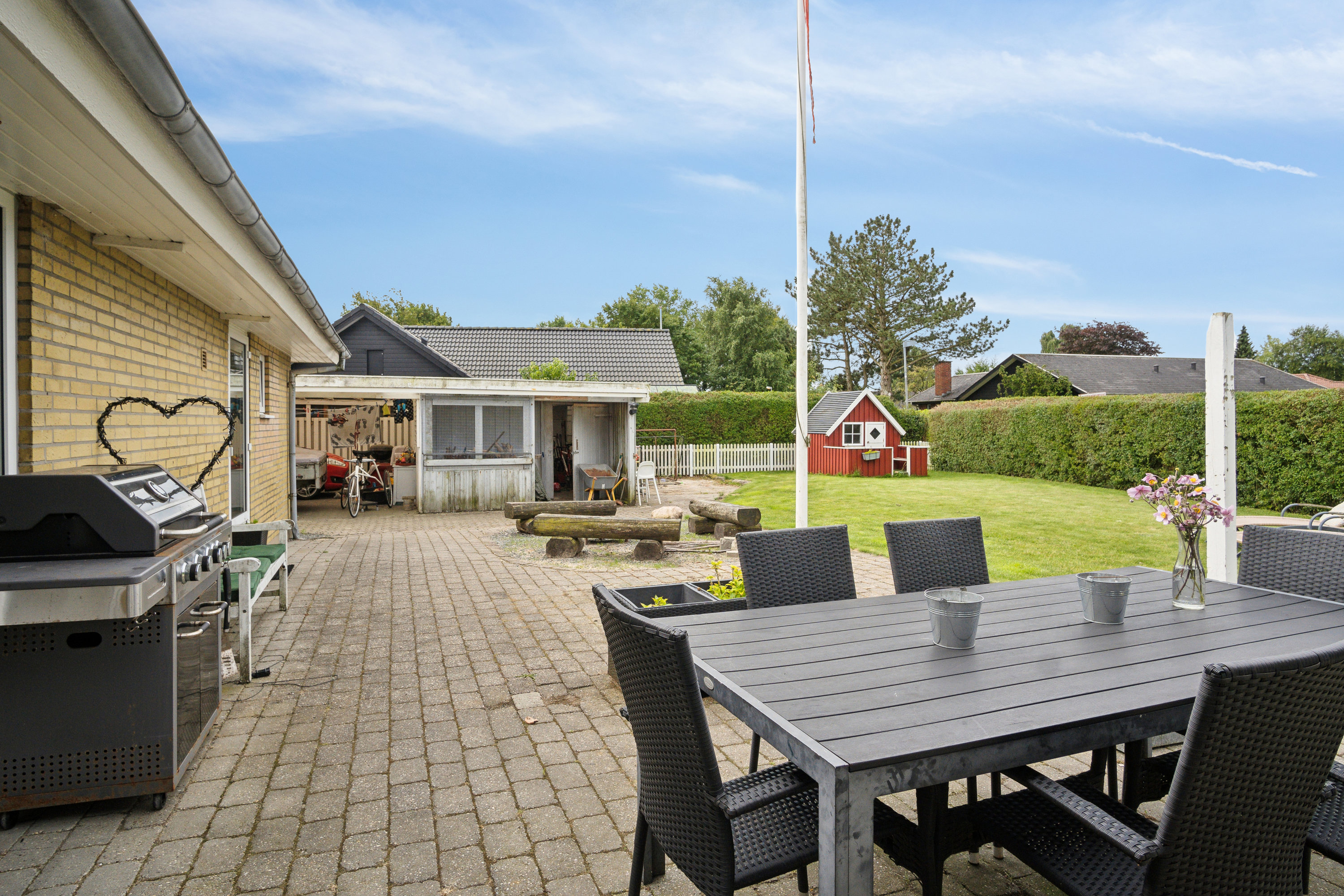 Fremhævet terrasse billede i fuldskærmstilstand. Billede af Ternevænget 12, 6760 Ribe