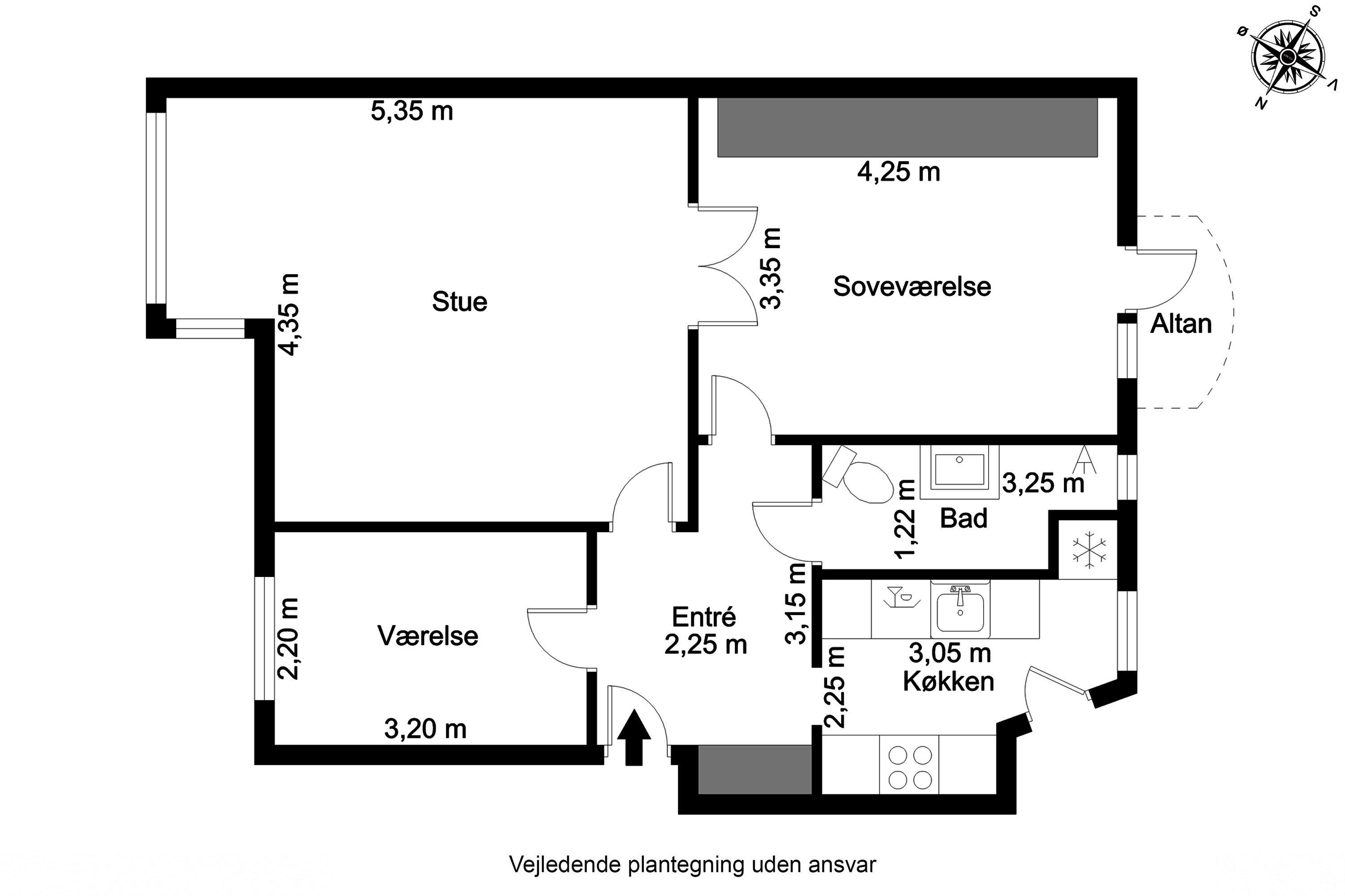 Plantegninger billede af Drewsensvej 29, 1. tv., 5000 Odense C
