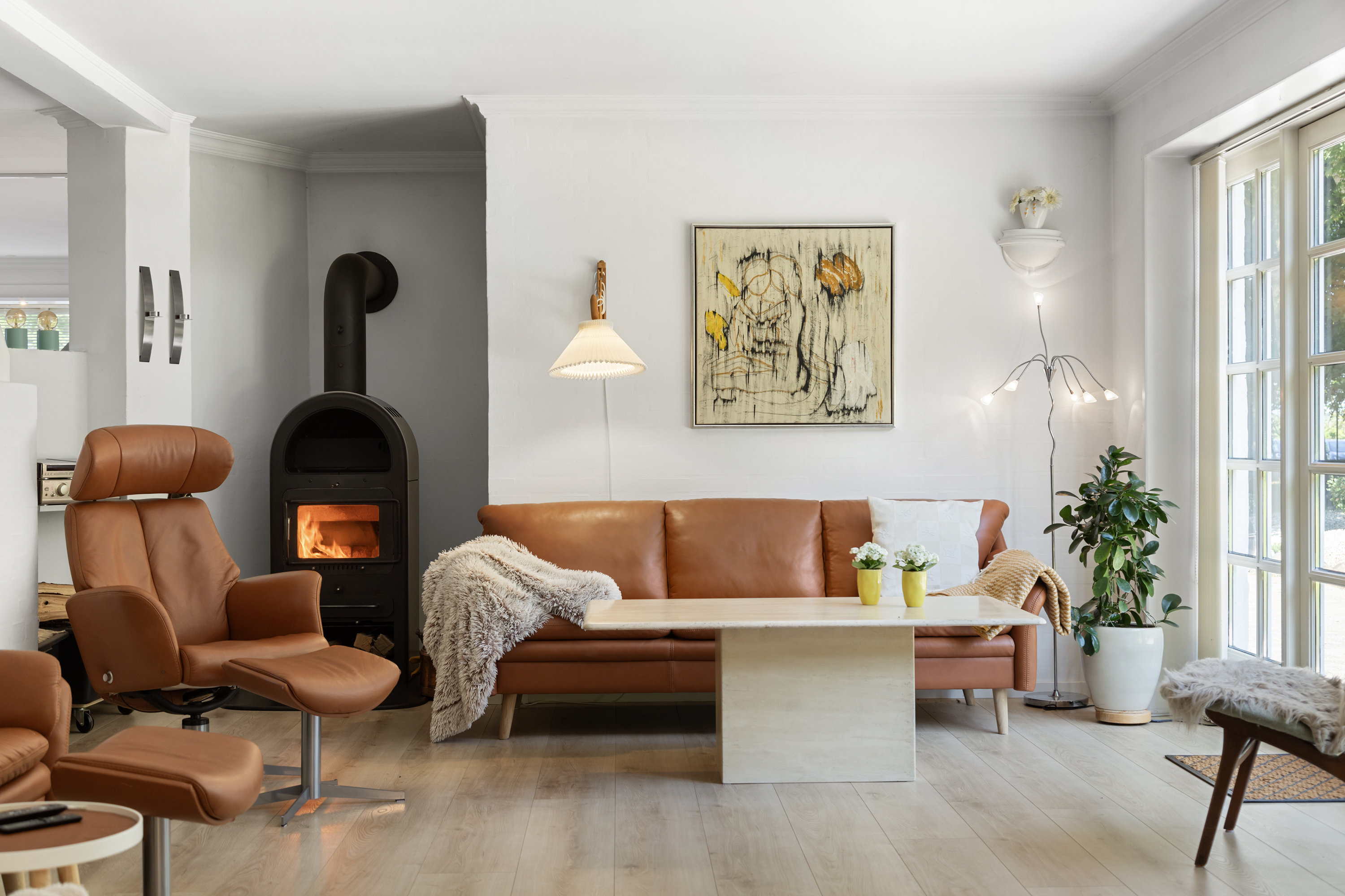 Fremhævet stue billede i fuldskærmstilstand. Billede af Golfvejen 62, 9700 Brønderslev