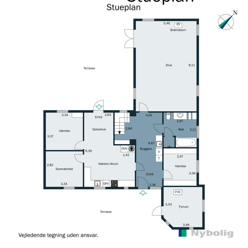 Plantegninger billede af Firringvej 1, Tuesbøl, 6650 Brørup