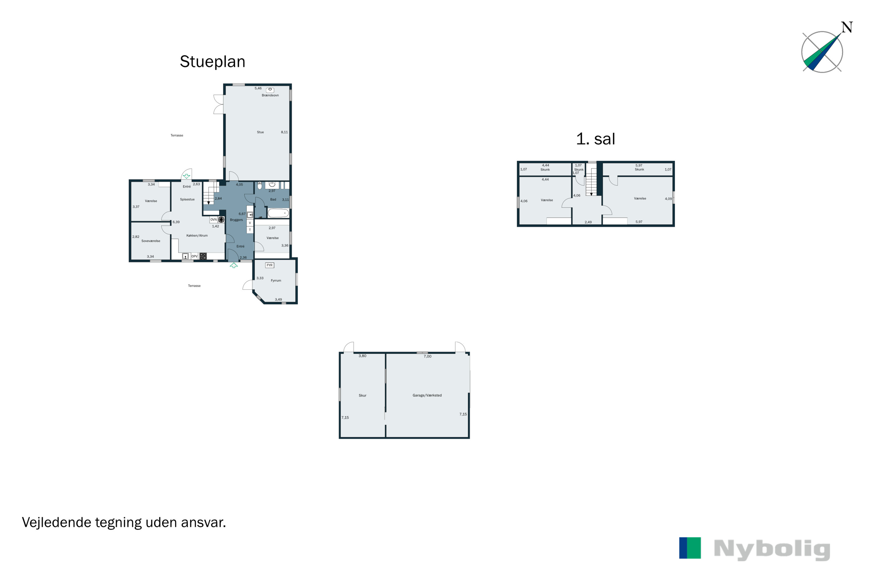 Plantegninger billede af Firringvej 1, Tuesbøl, 6650 Brørup