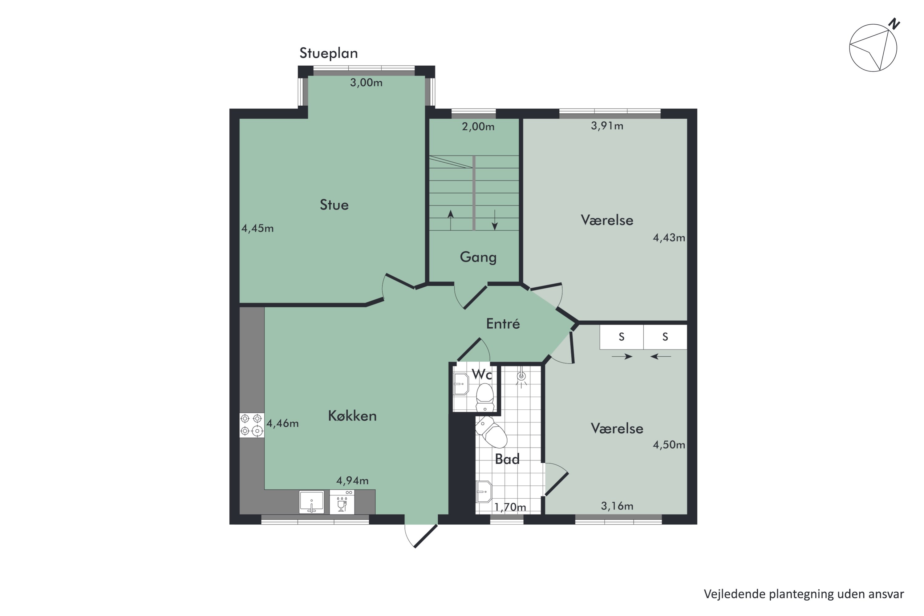 Plantegninger billede af Galstersgade 15, 9400 Nørresundby
