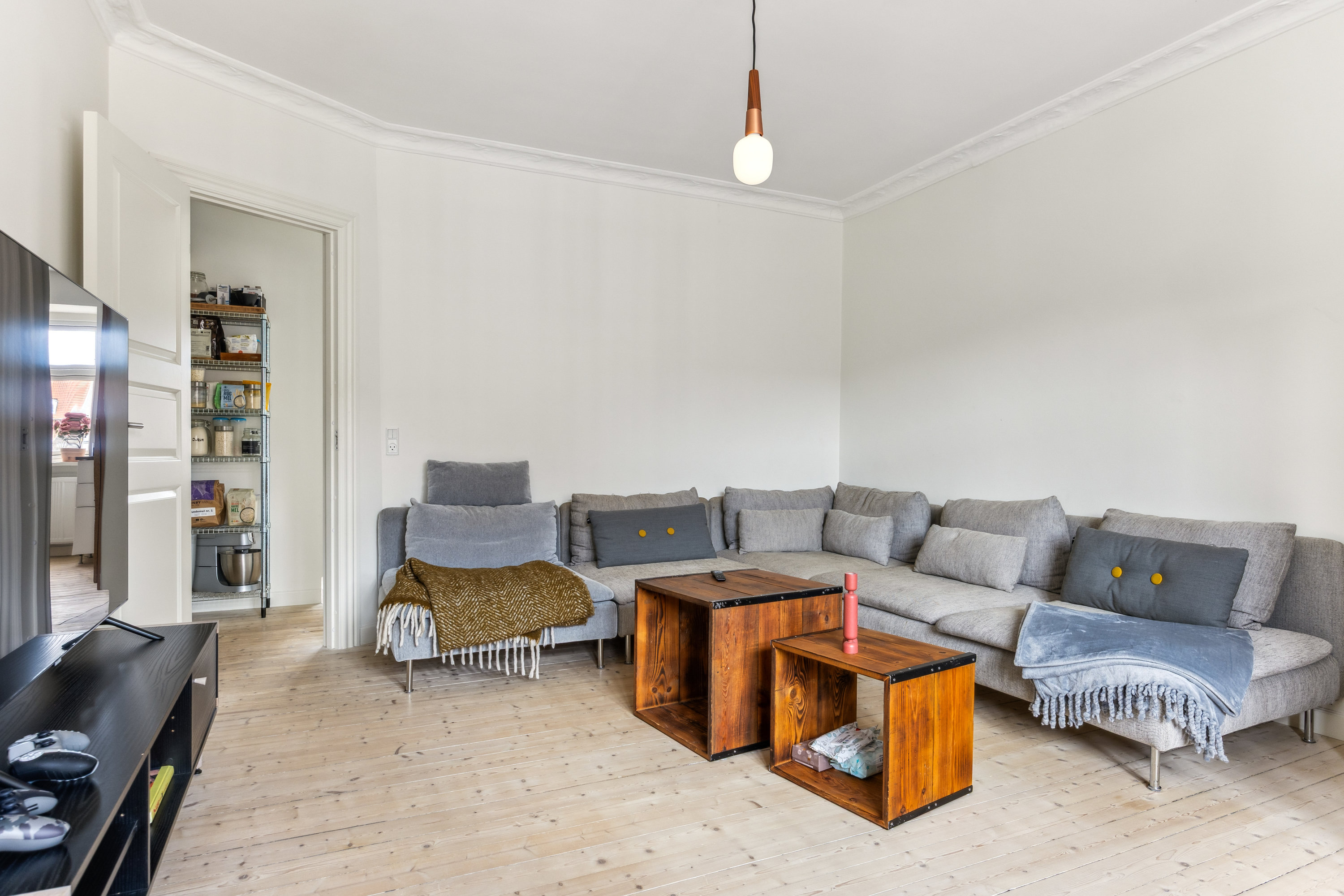 Fremhævet stue billede i fuldskærmstilstand. Billede af Galstersgade 15, 9400 Nørresundby
