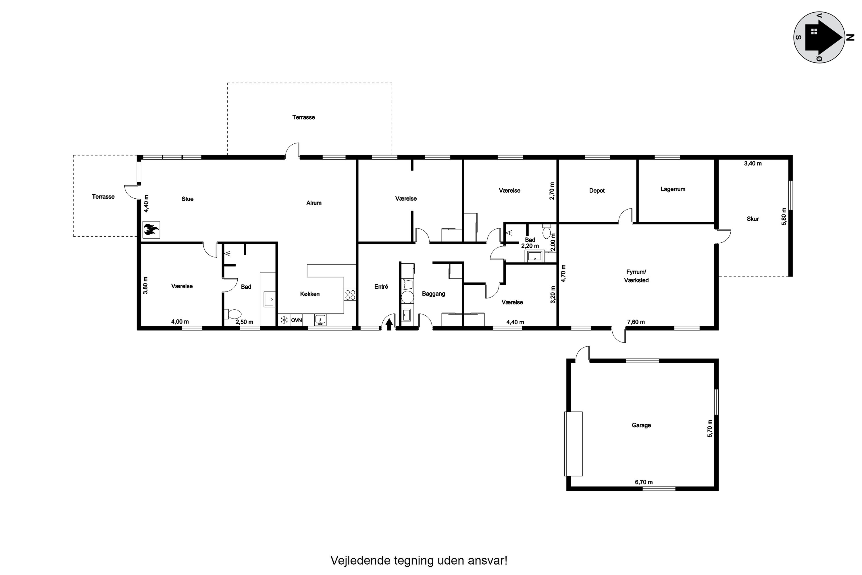Plantegninger billede af Langerdalvej 4, 6940 Lem St