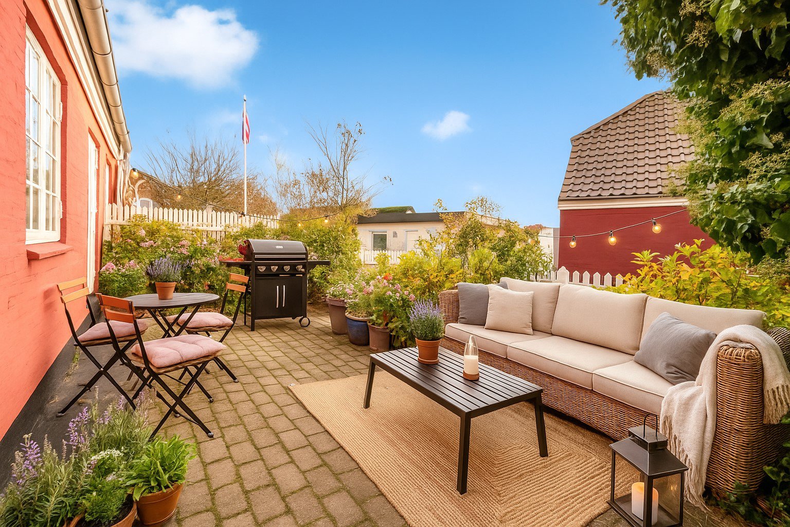 Fremhævet terrasse forslag billede i fuldskærmstilstand. Billede af Hovedgaden 69, Nordby, 6720 Fanø