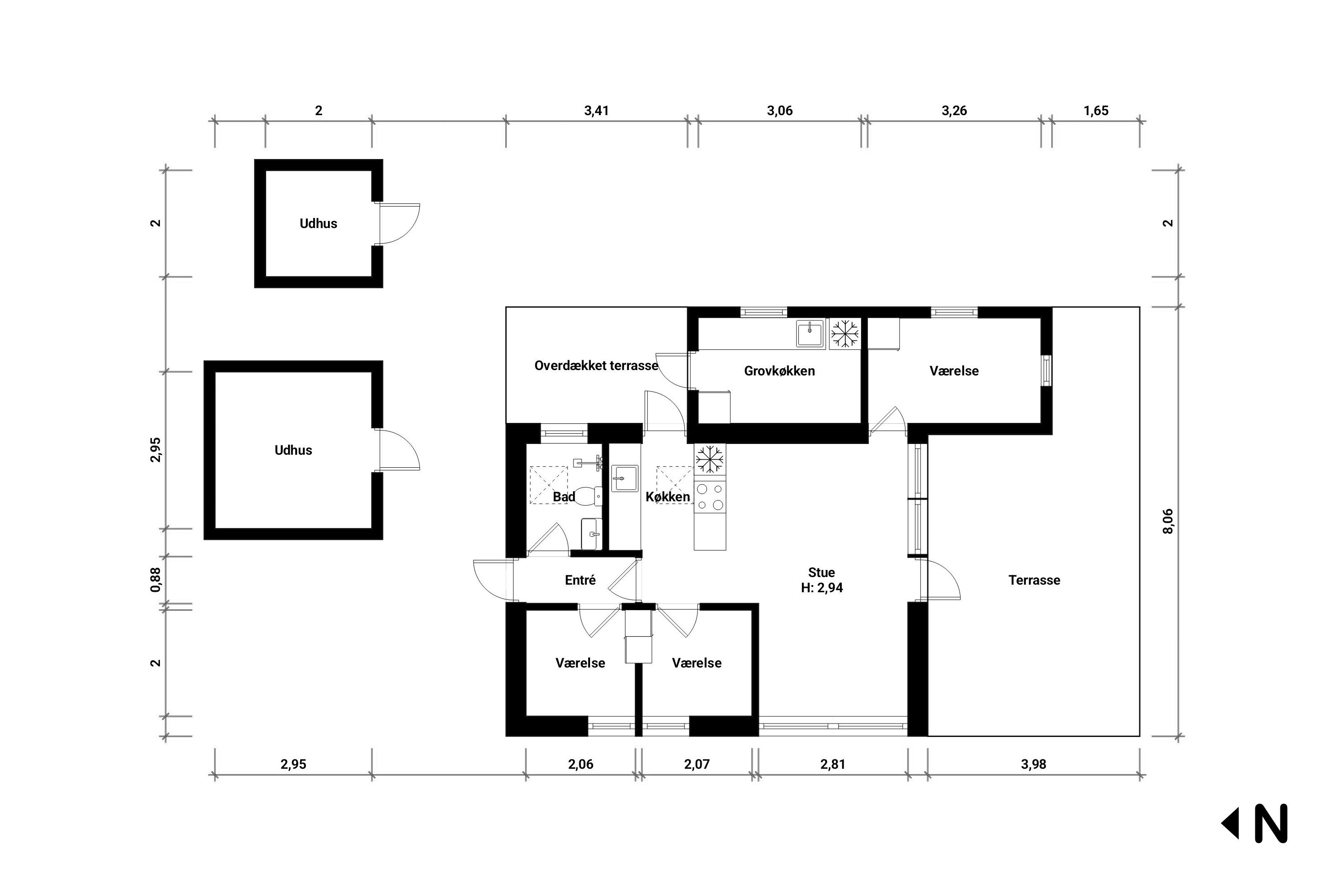 Plantegninger billede af Stolt Henriksvej 26, Bøtø, 4873 Væggerløse