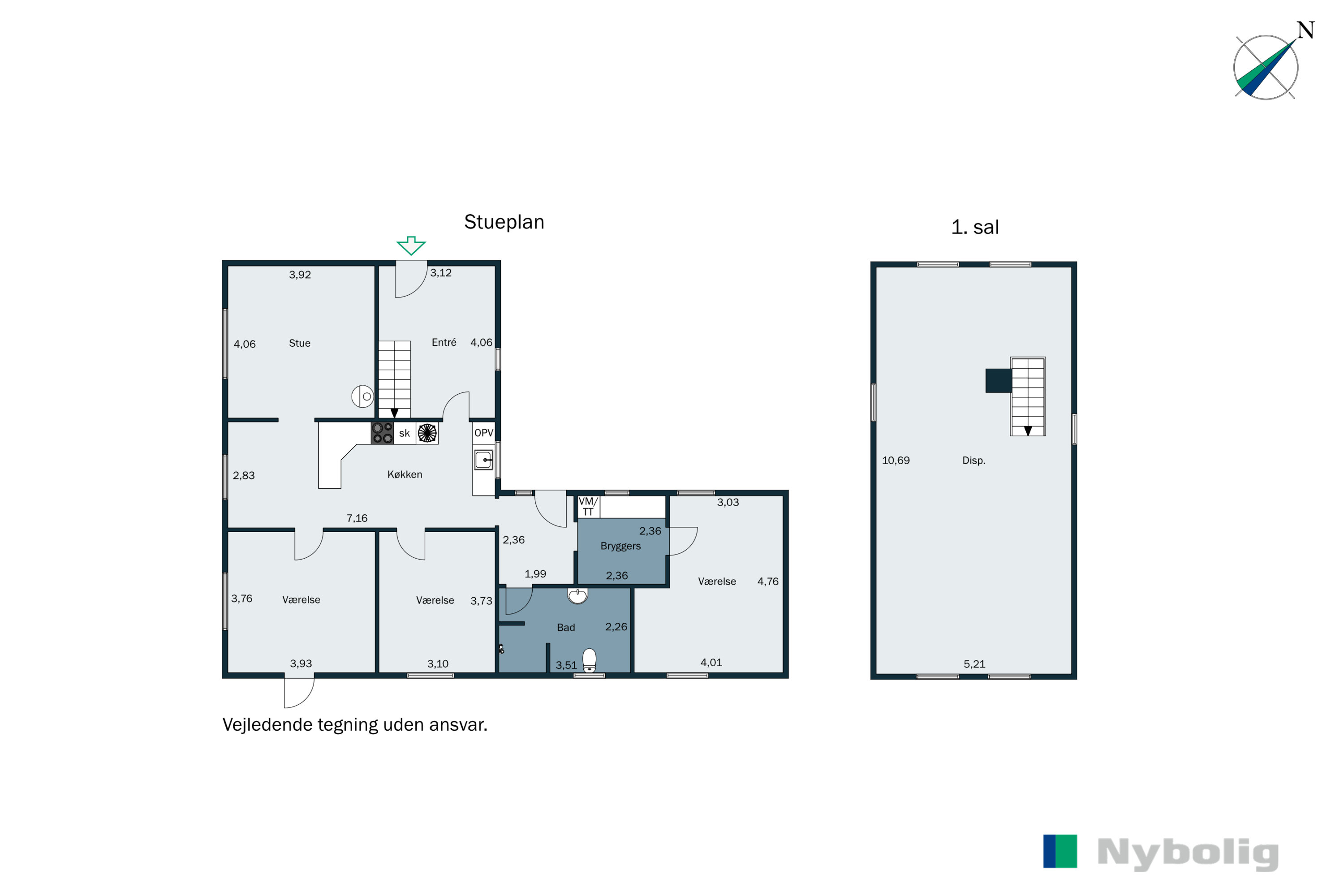 Plantegninger billede af Kirkegade 16, Alslev, 6800 Varde