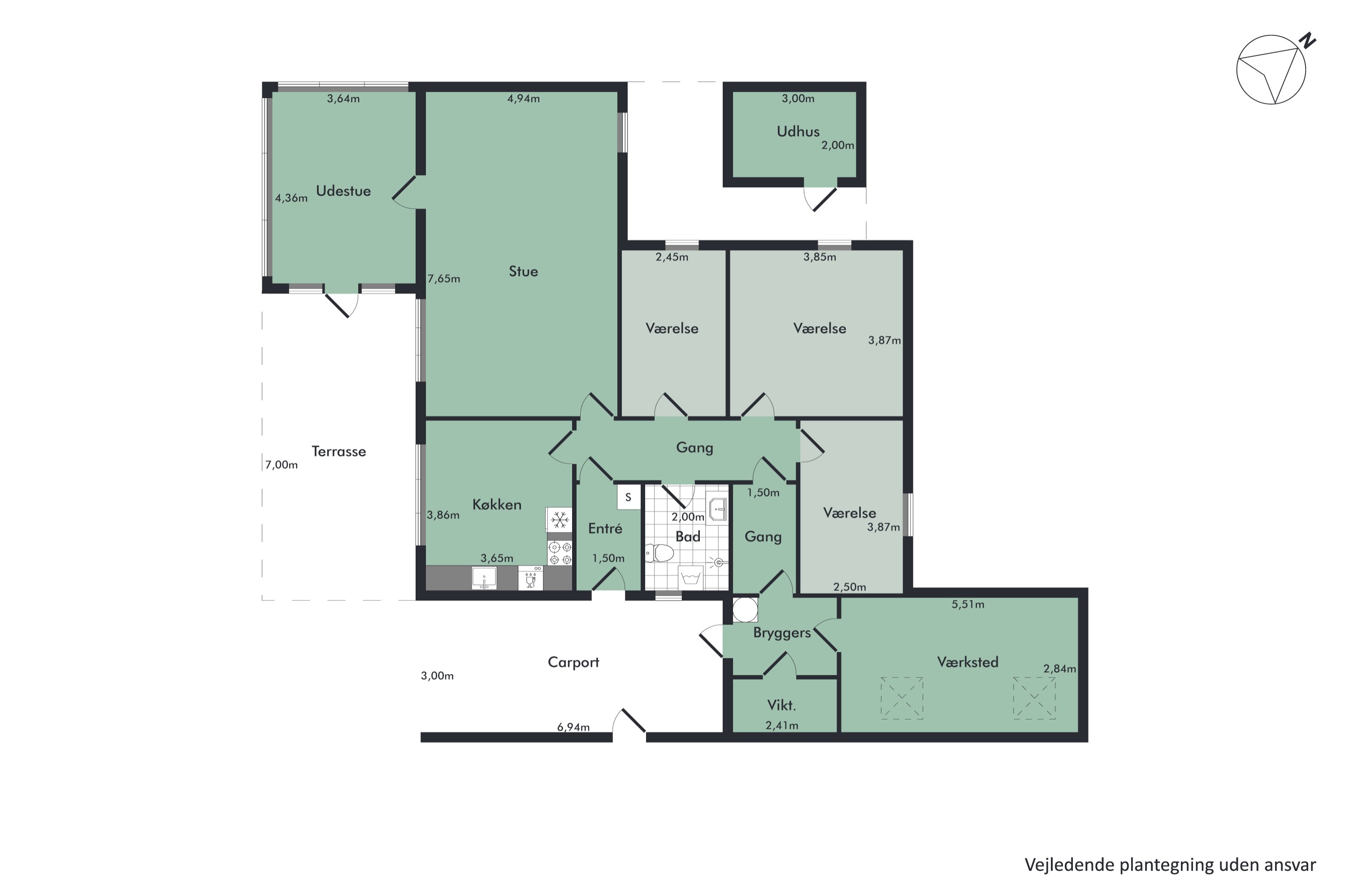 Plantegninger billede af Elmevej 31, Hobro By, 9500 Hobro