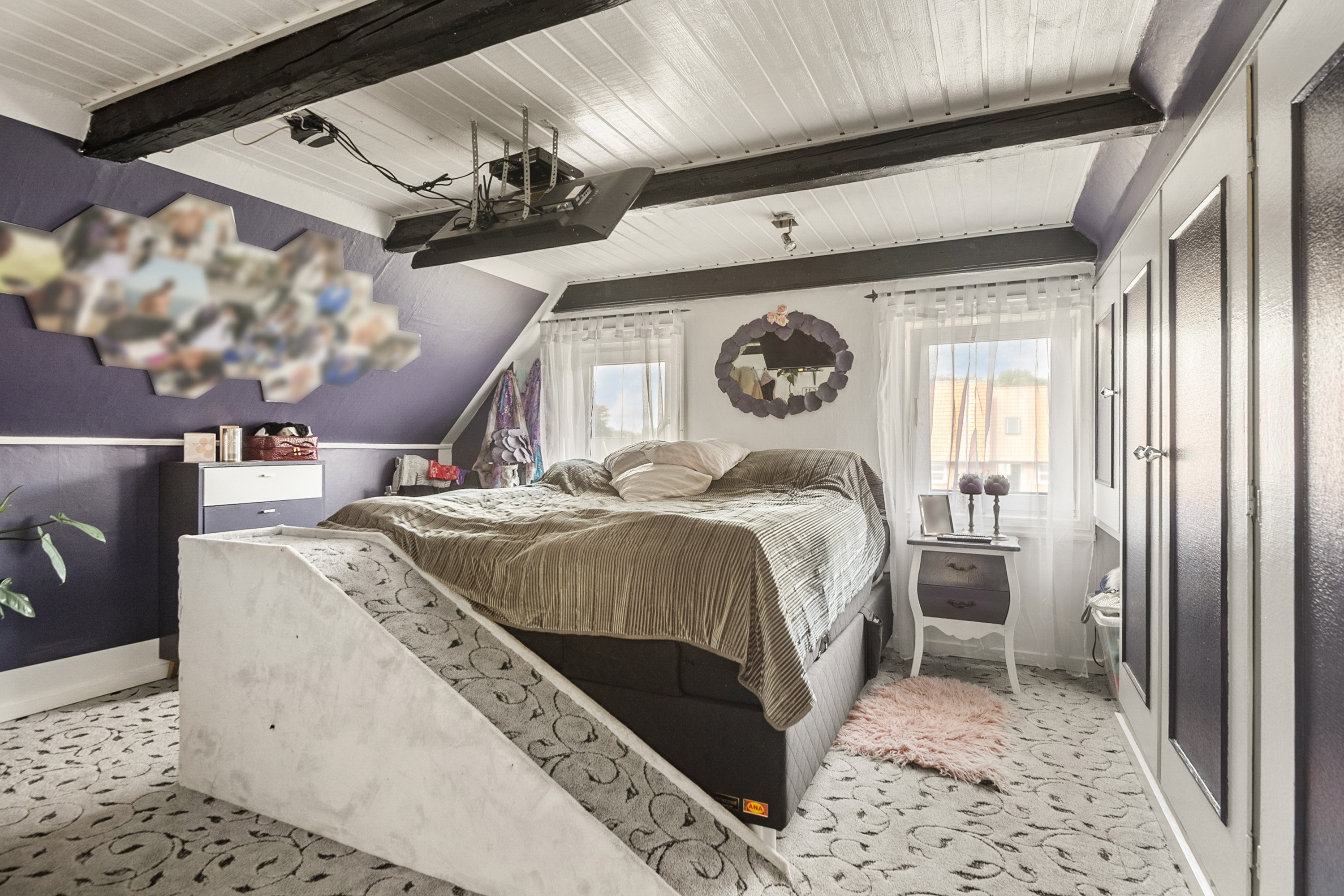 Fremhævet soveværelse billede i fuldskærmstilstand. Billede af Vesterhavsvej 26, 6852 Billum