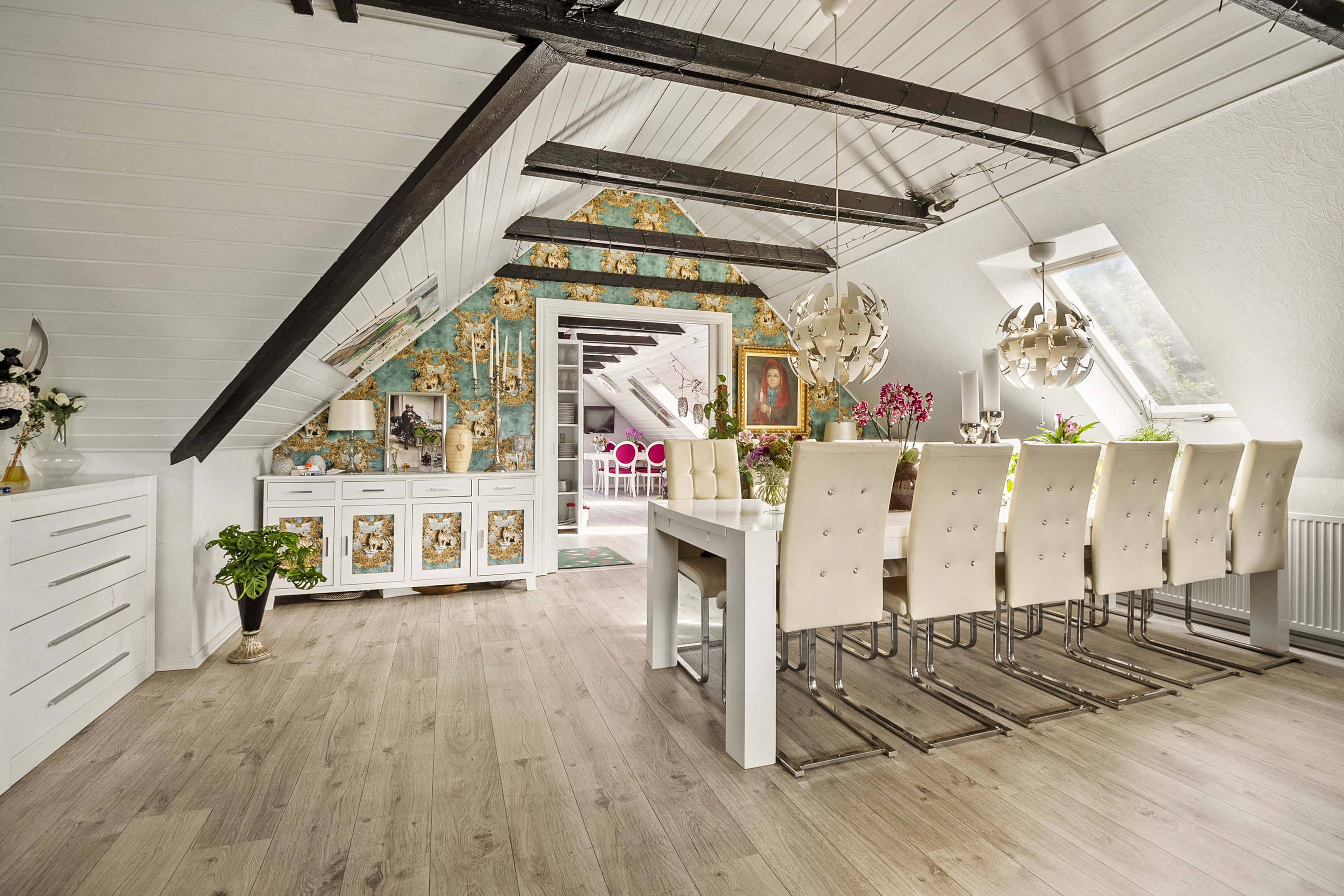 Fremhævet spisestue billede i fuldskærmstilstand. Billede af Vesterhavsvej 26, 6852 Billum