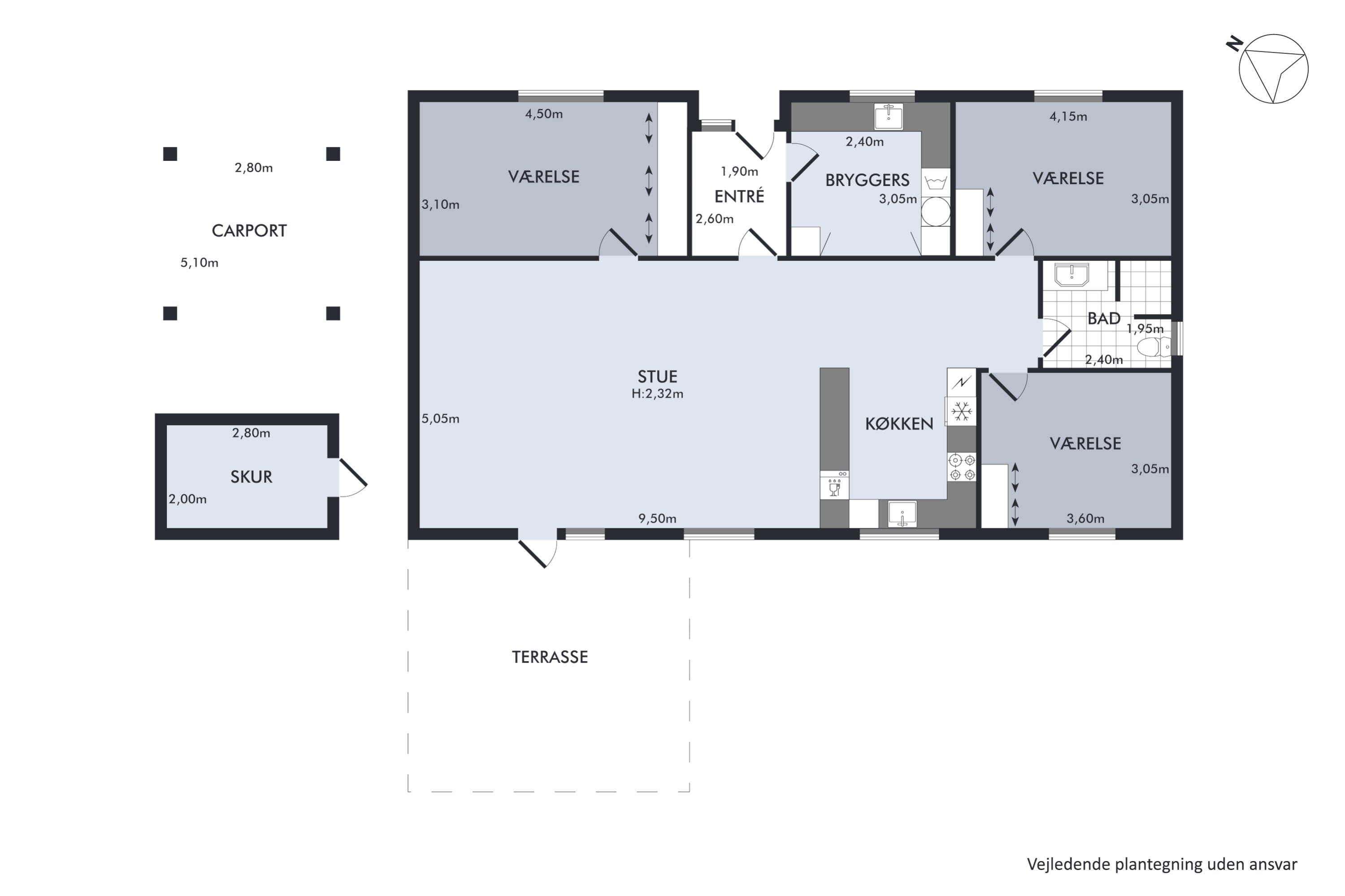 Plantegninger billede af Dionevej 6, Paderup, 8960 Randers SØ