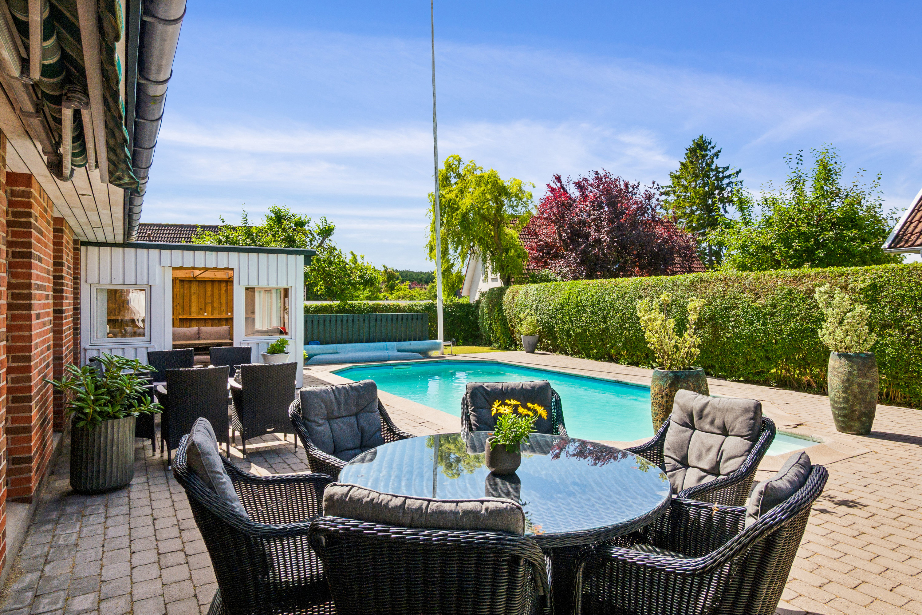 Fremhævet terrasse billede i fuldskærmstilstand. Billede af Gartnerbakken 5, 2625 Vallensbæk