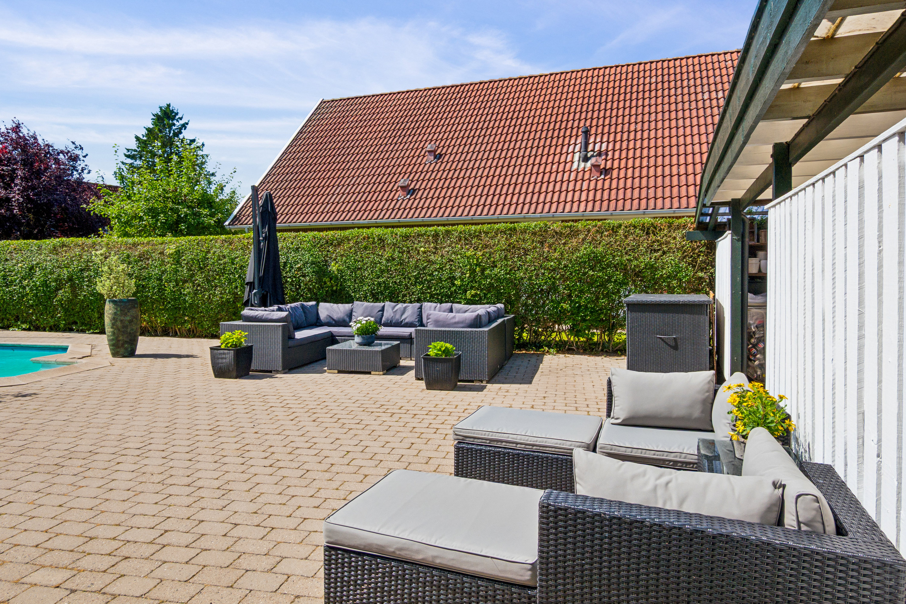 Fremhævet terrasse billede i fuldskærmstilstand. Billede af Gartnerbakken 5, 2625 Vallensbæk