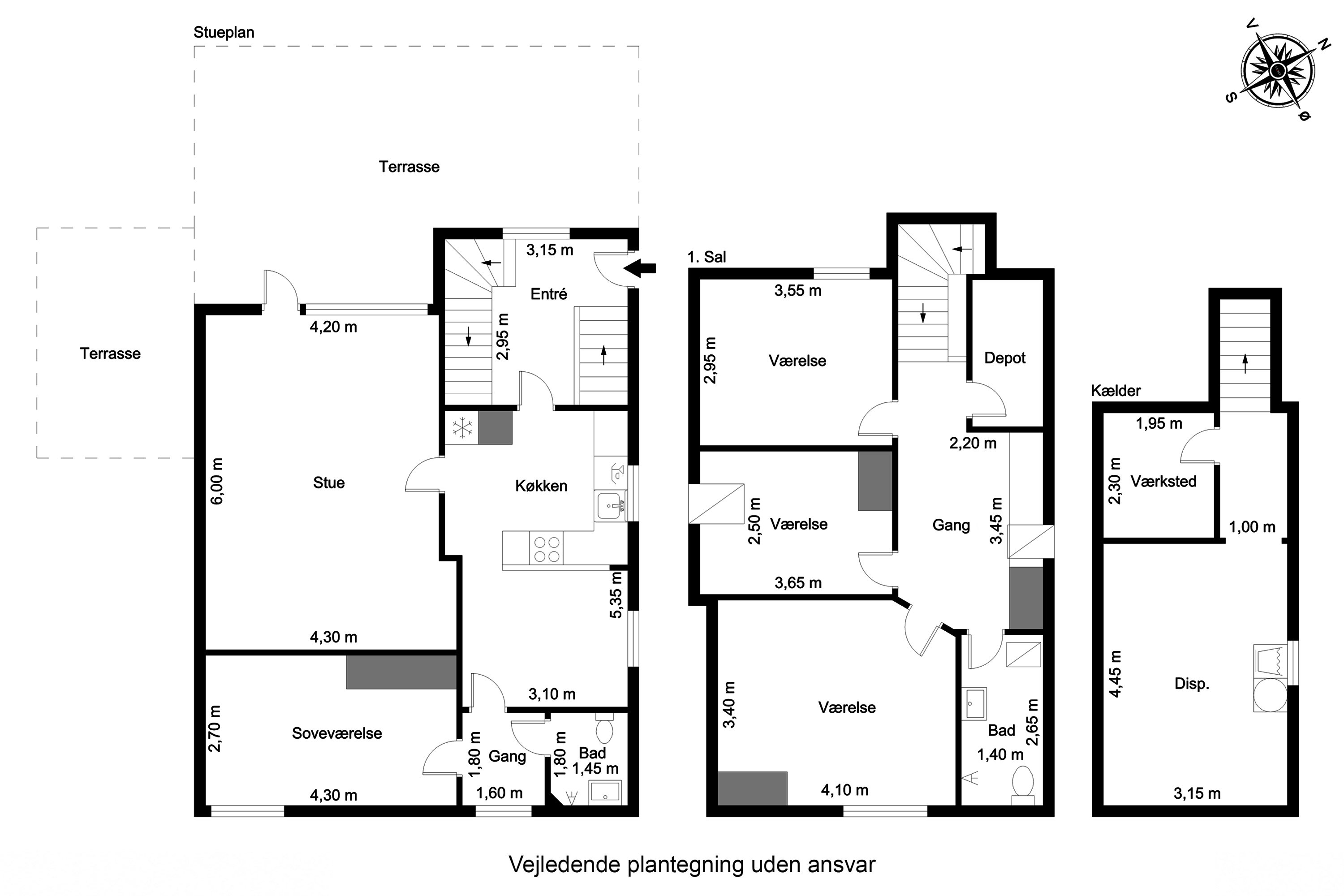 Plantegninger billede af Hedekærsvej 4, 6710 Esbjerg V