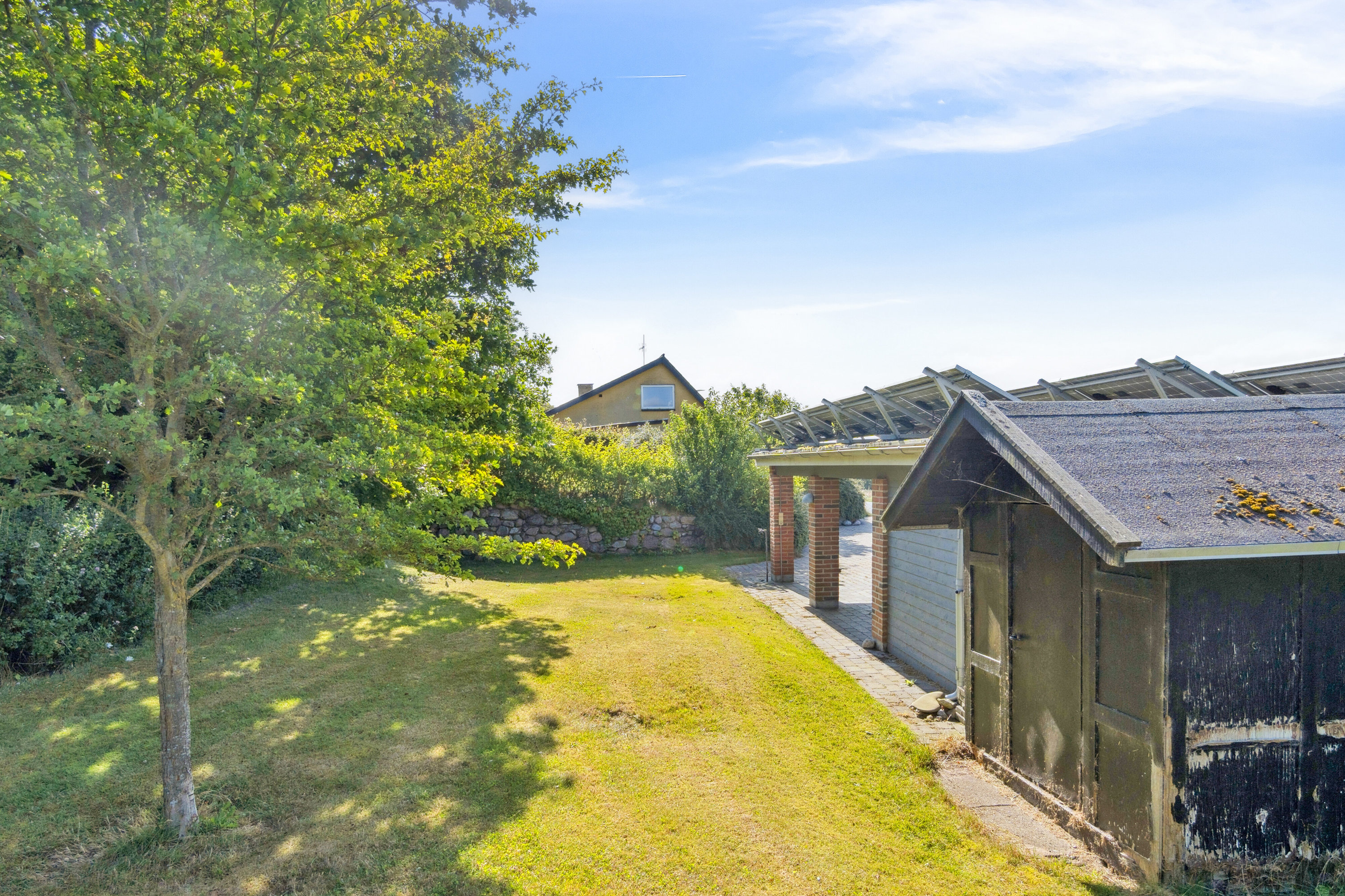 Fremhævet set fra haven billede i fuldskærmstilstand. Billede af Brendgårdvej 45, Ydby, 7760 Hurup Thy