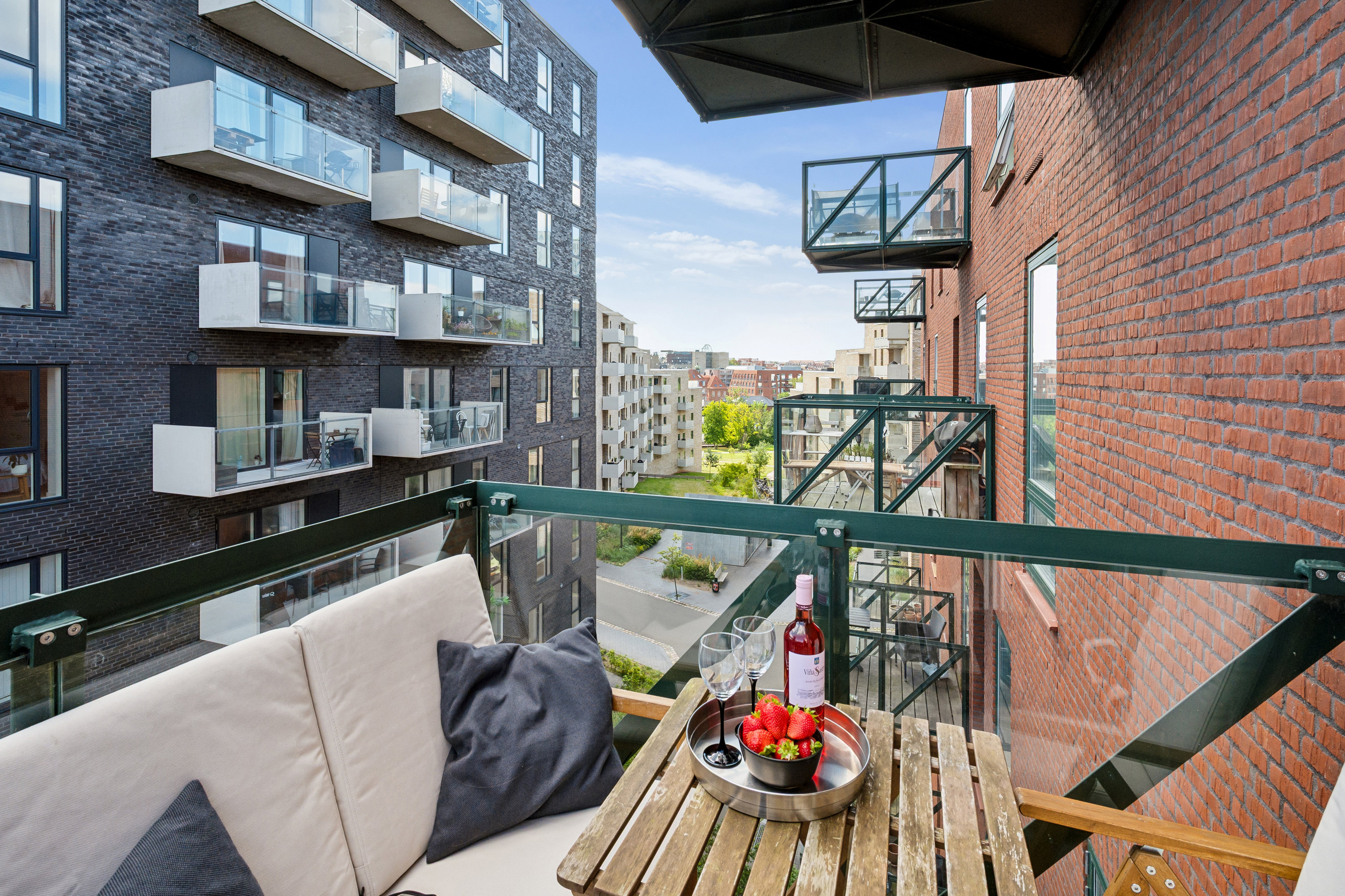 Fremhævet altan billede i fuldskærmstilstand. Billede af Ceresbyen 37, 4. 1., 8000 Aarhus C