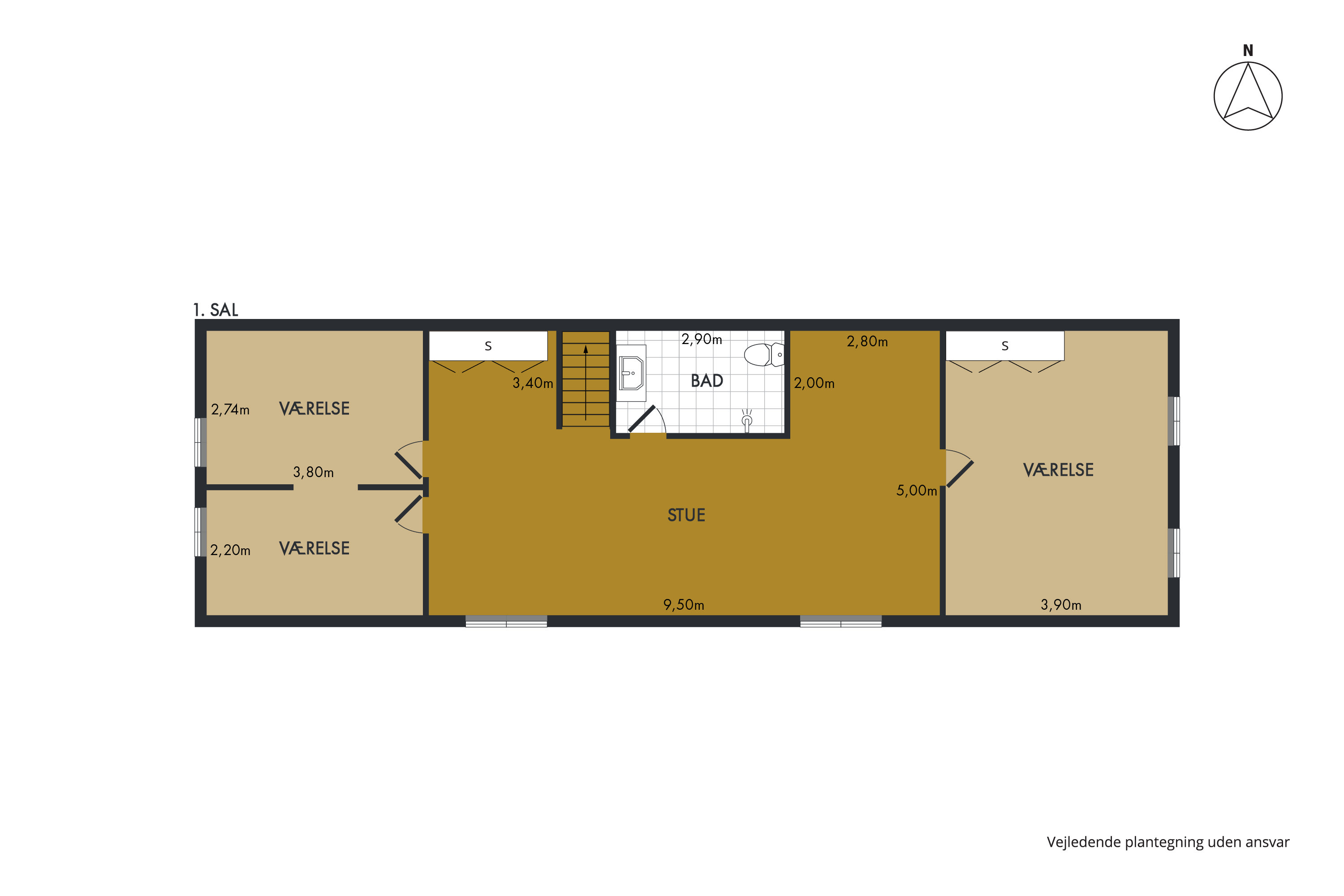 Plantegninger billede af Erik Banners Vej 13, Attrup, 9460 Brovst