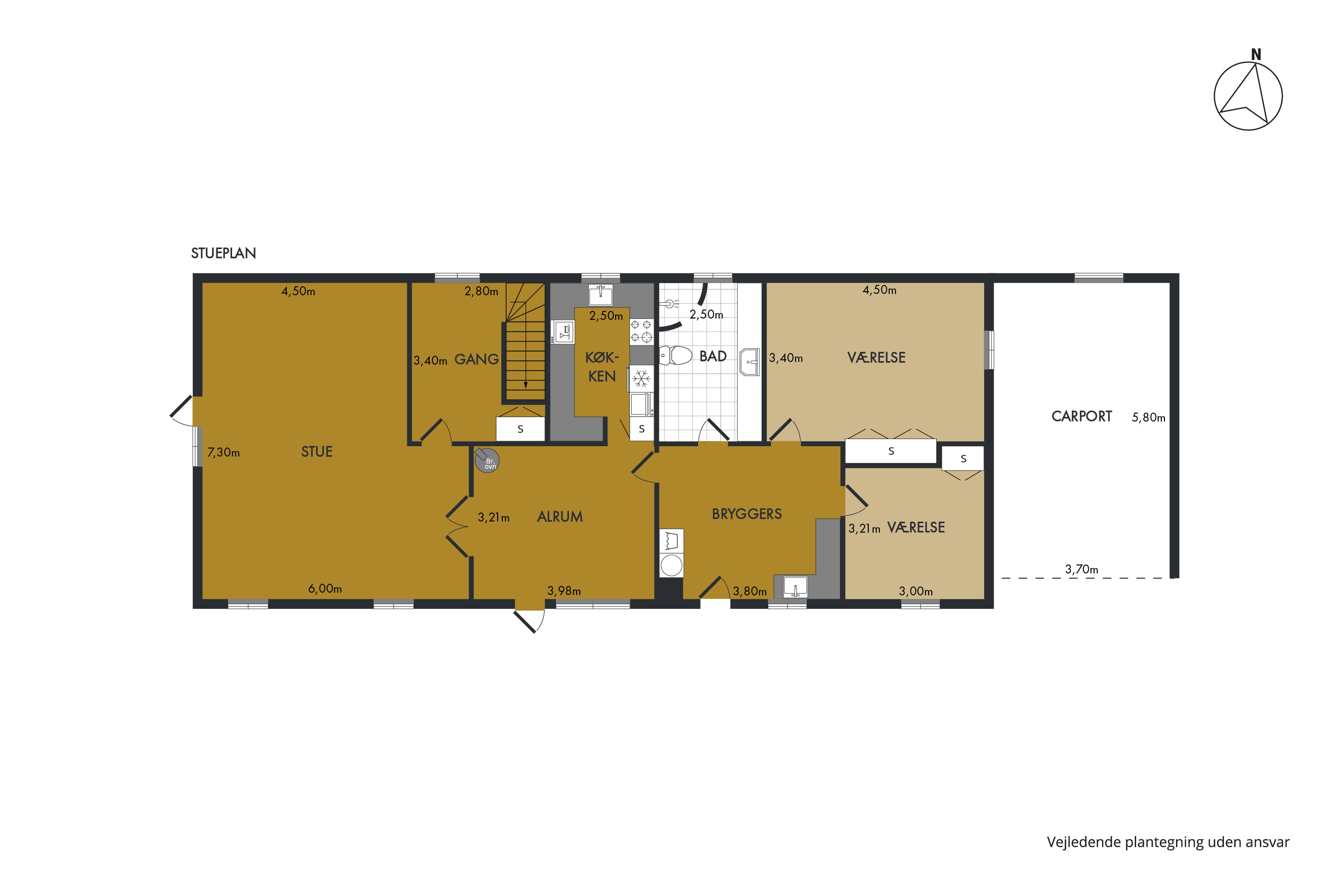 Plantegninger billede af Erik Banners Vej 13, Attrup, 9460 Brovst