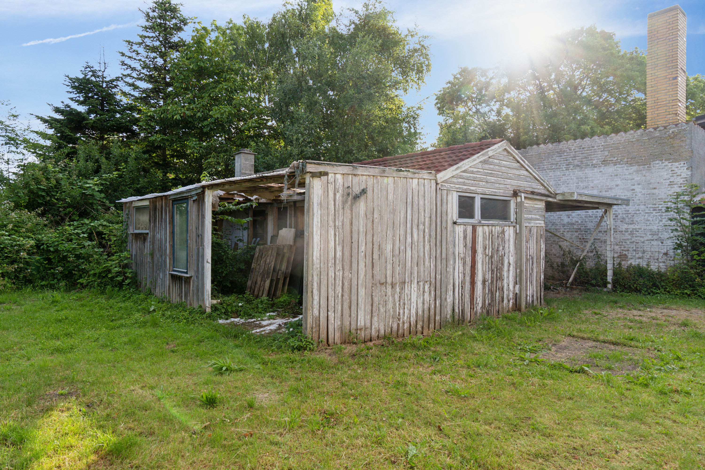 Fremhævet set fra haven billede i fuldskærmstilstand. Billede af Flinterupvej 67A, 4480 Store Fuglede