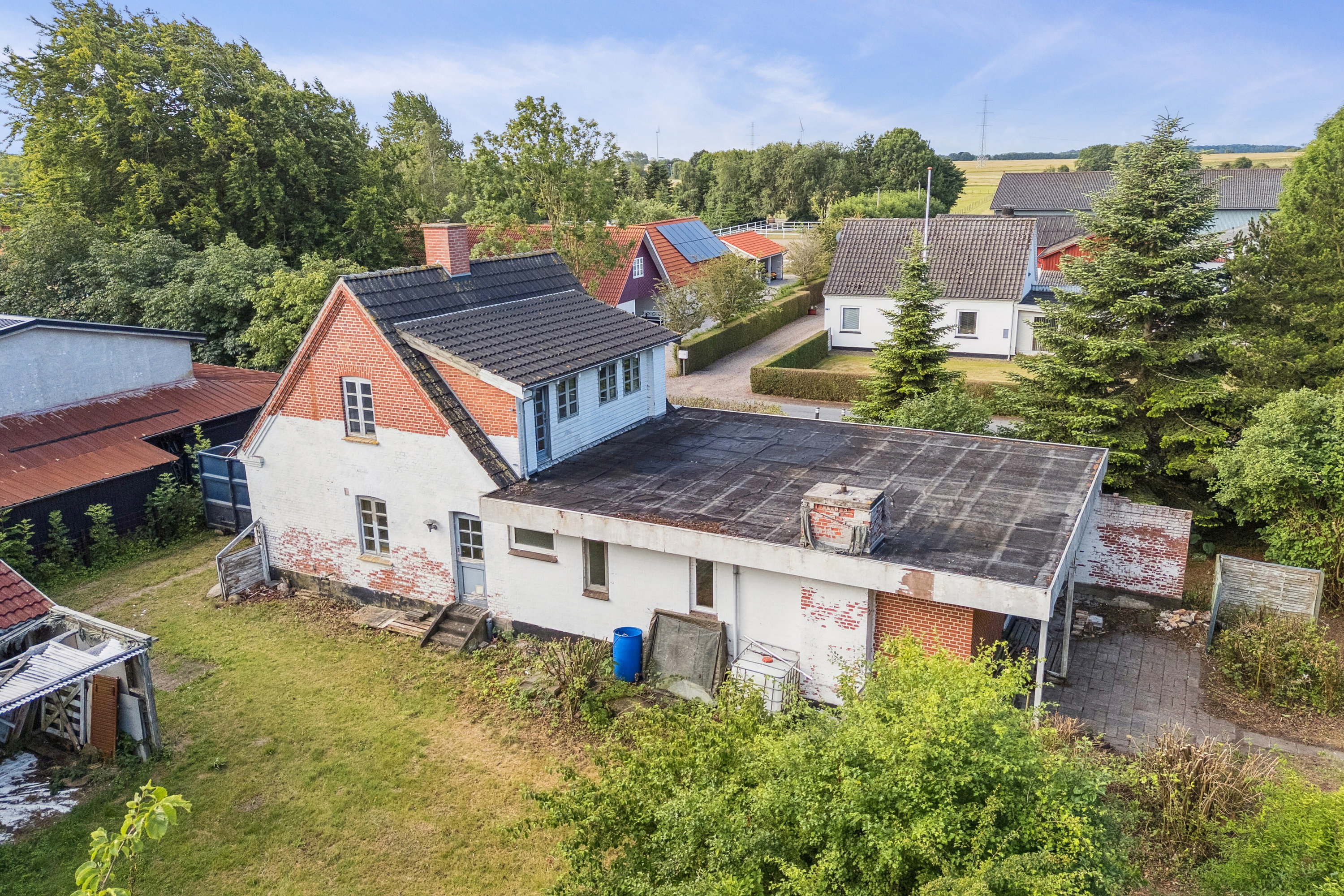 Miniaturebillede 1: set fra haven. Billede af Flinterupvej 67A, 4480 Store Fuglede