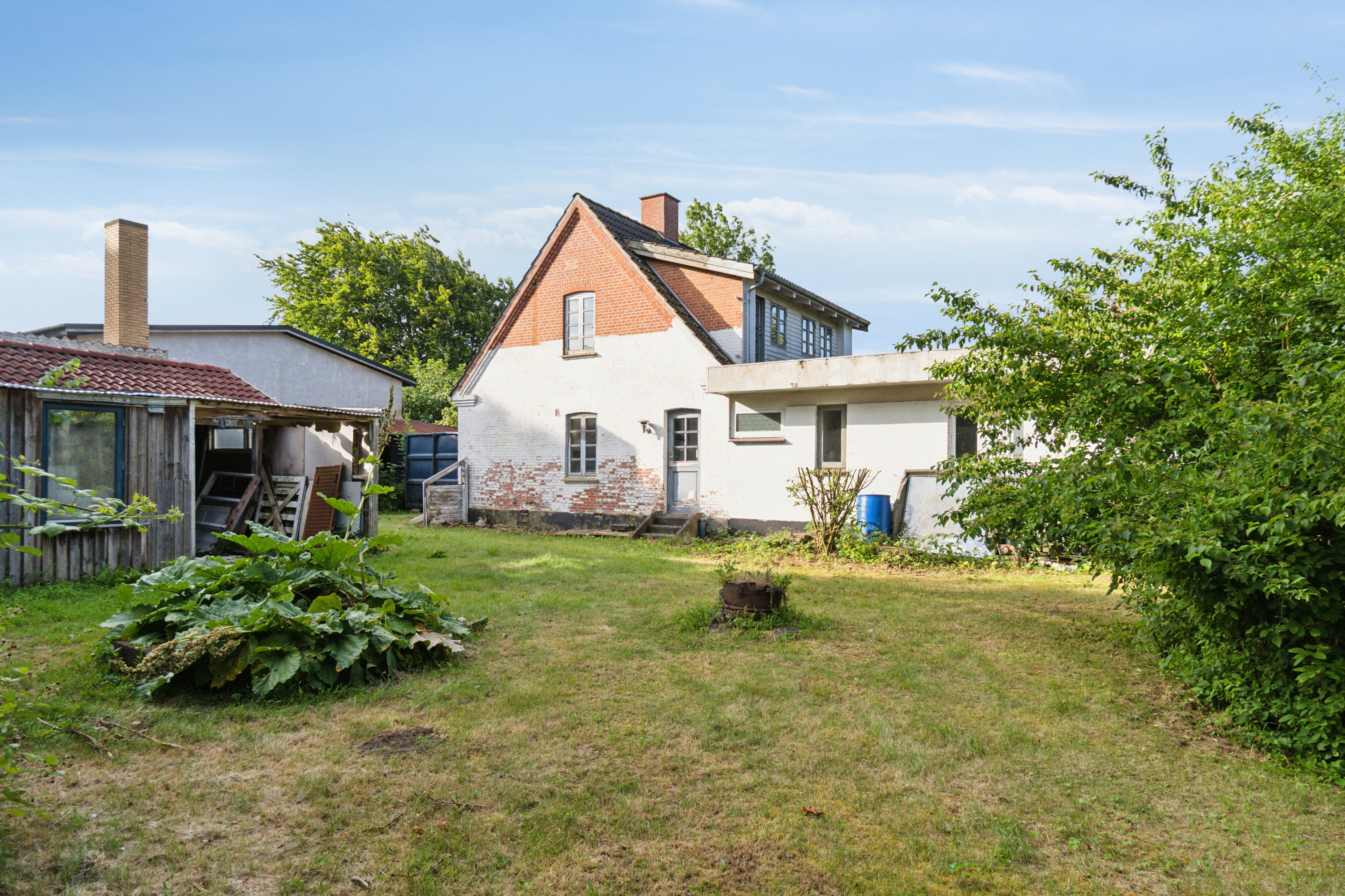 Fremhævet set fra haven billede i fuldskærmstilstand. Billede af Flinterupvej 67A, 4480 Store Fuglede