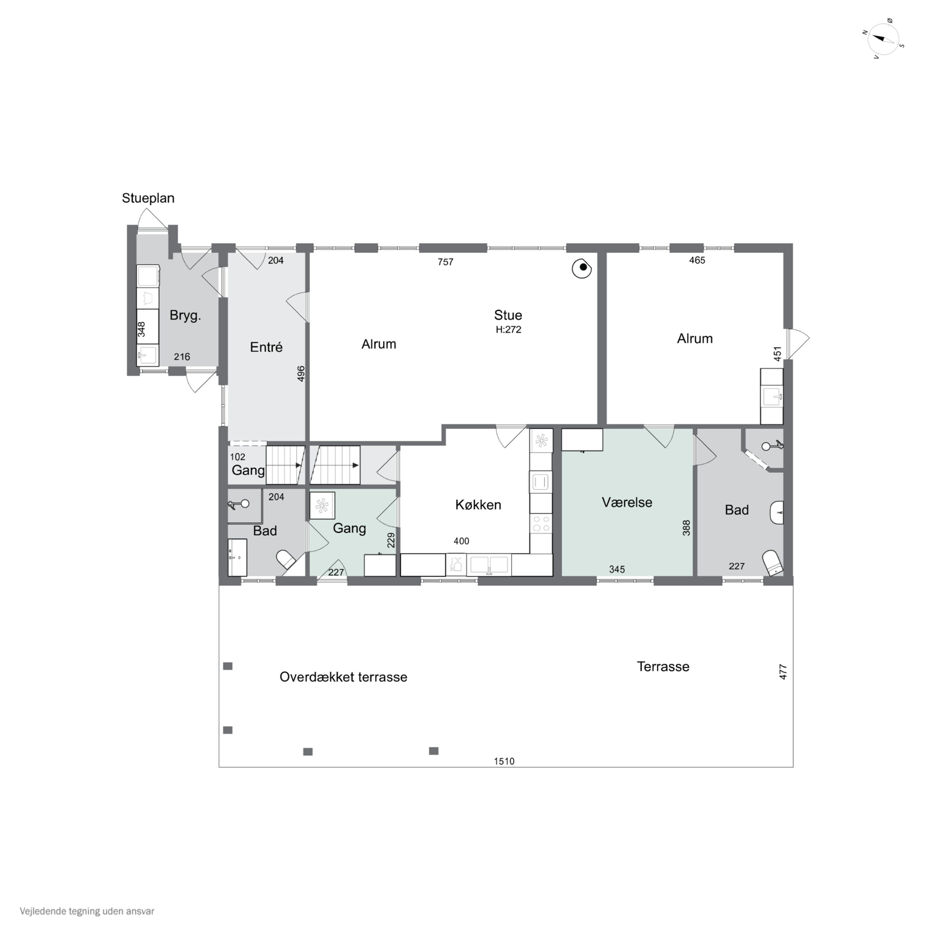 Plantegninger billede af Terkelsbøl Bygade 7, 6360 Tinglev