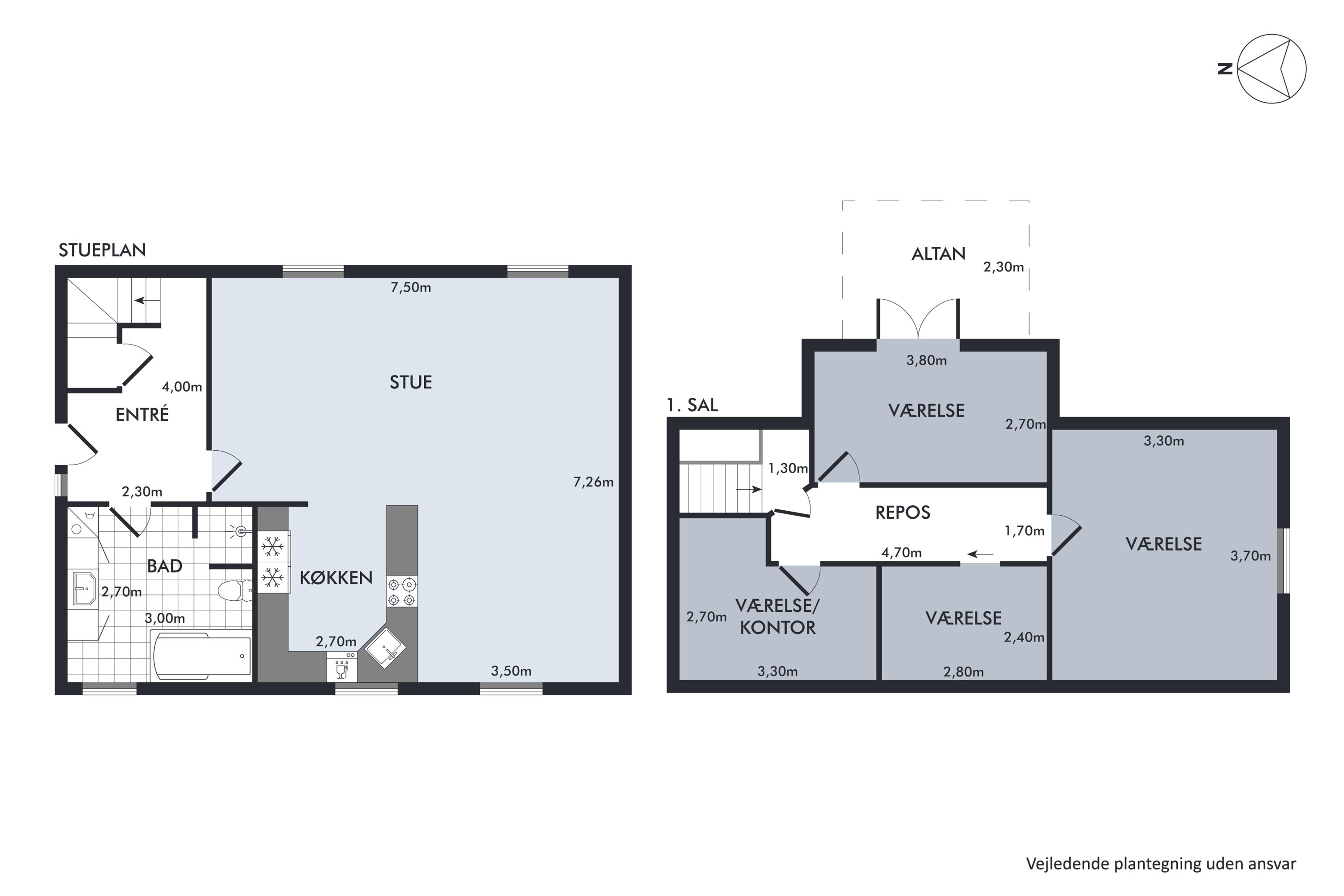Plantegninger billede af Sindalvej 1, 9981 Jerup