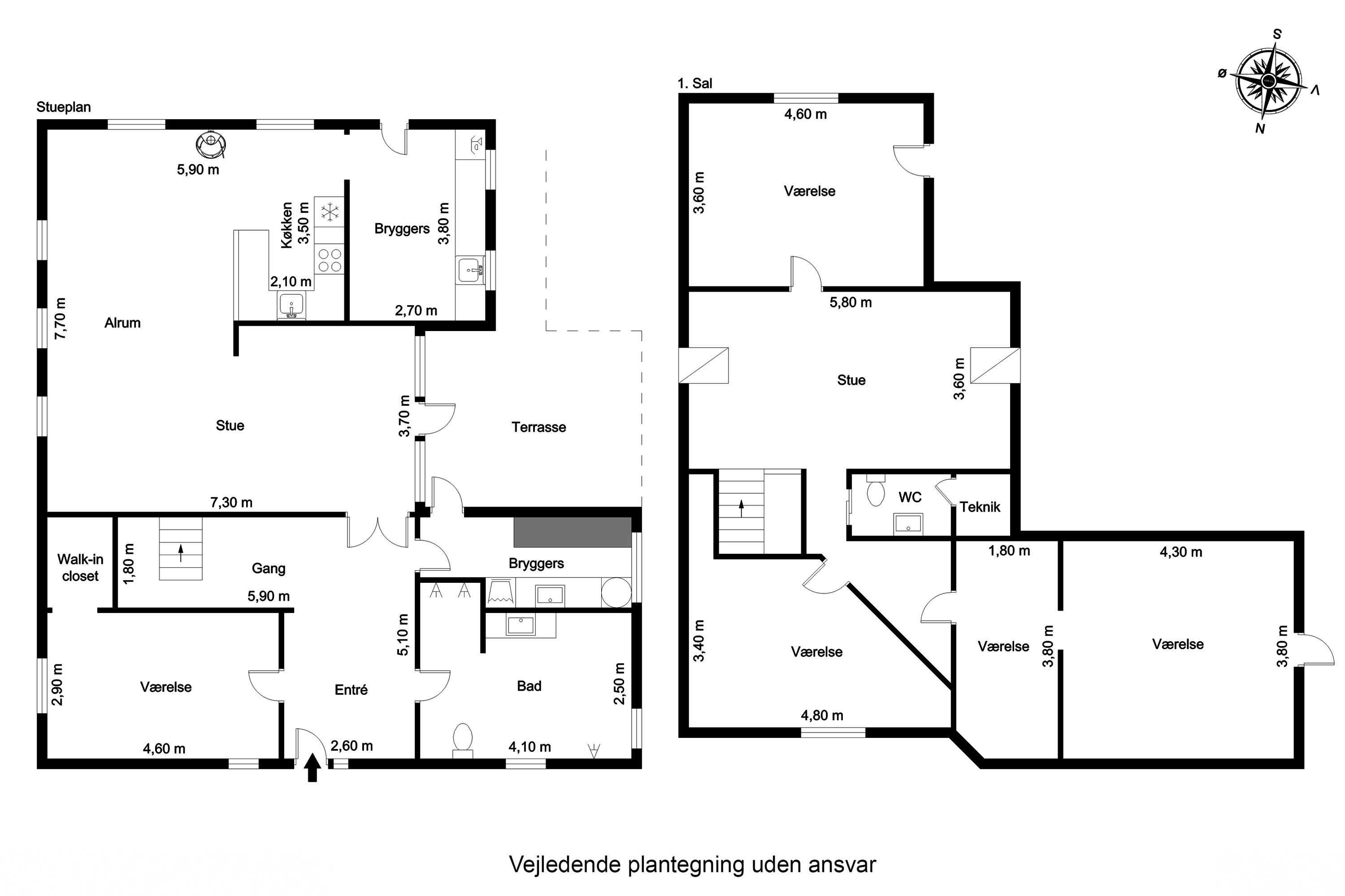 Plantegninger billede af Krajbjergvej 5, Vorre, 8541 Skødstrup