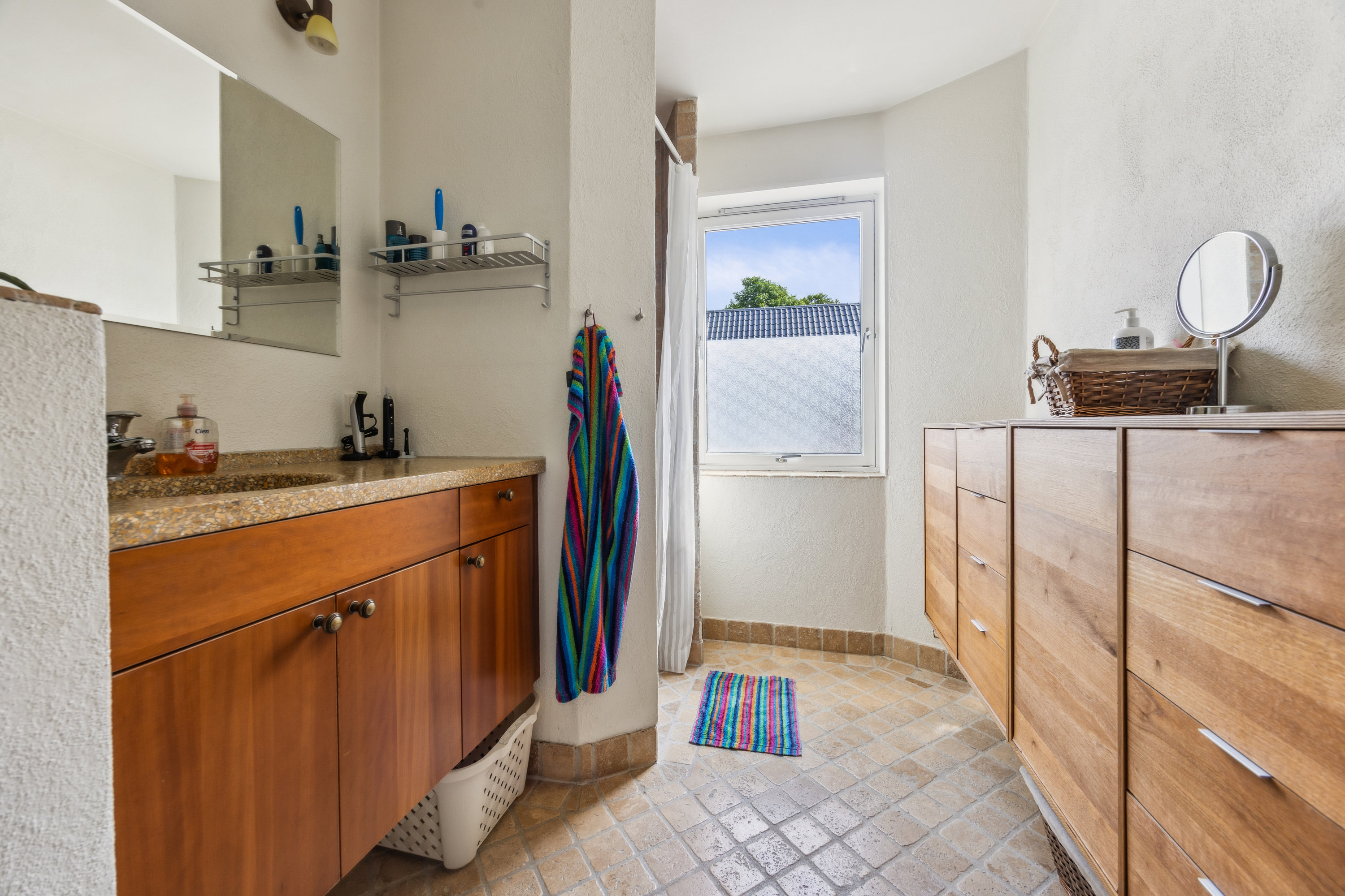 Fremhævet badeværelse billede i fuldskærmstilstand. Billede af Skovmosevej 45, Rørbæk, 9500 Hobro