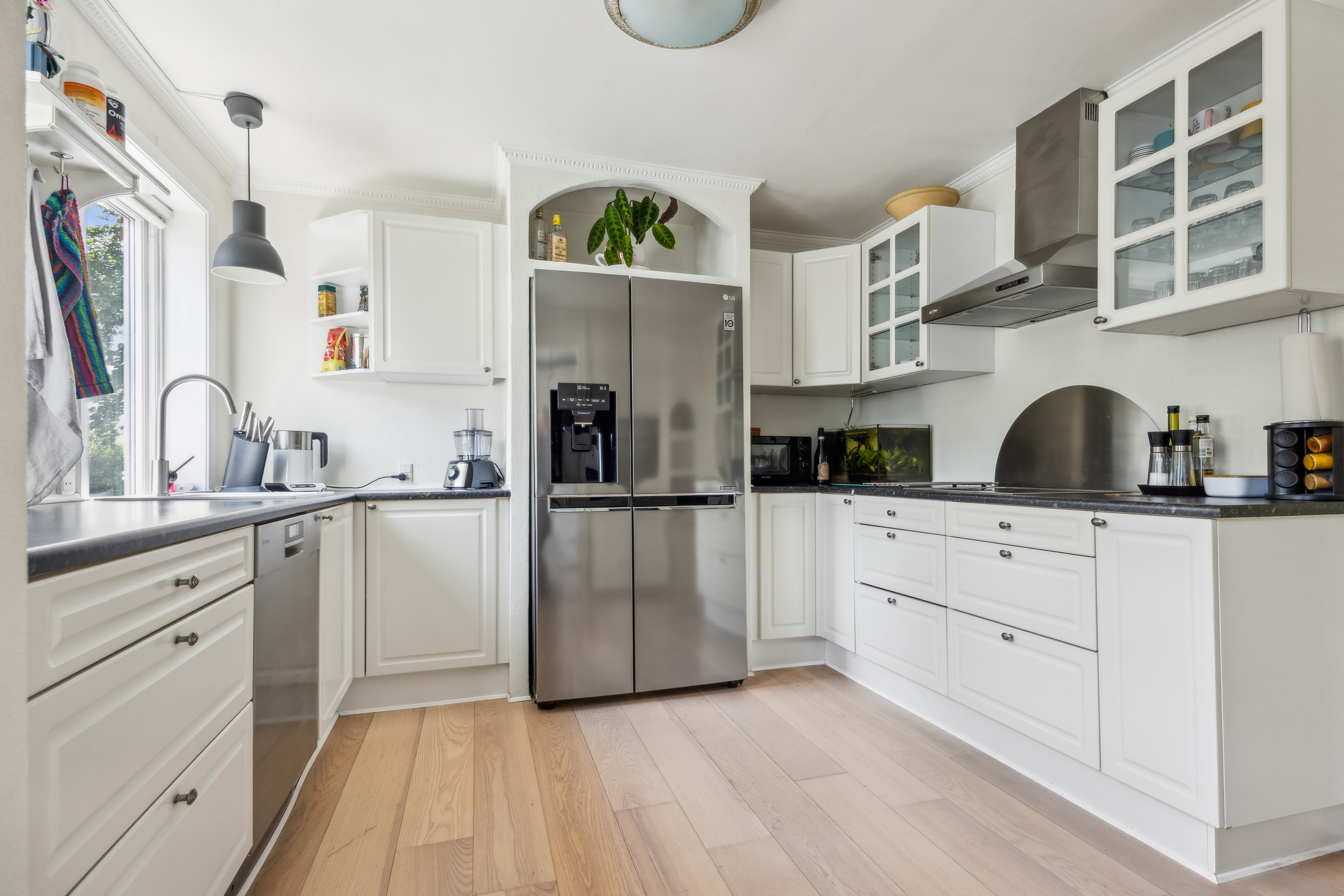 Fremhævet køkken billede i fuldskærmstilstand. Billede af Skovmosevej 45, Rørbæk, 9500 Hobro