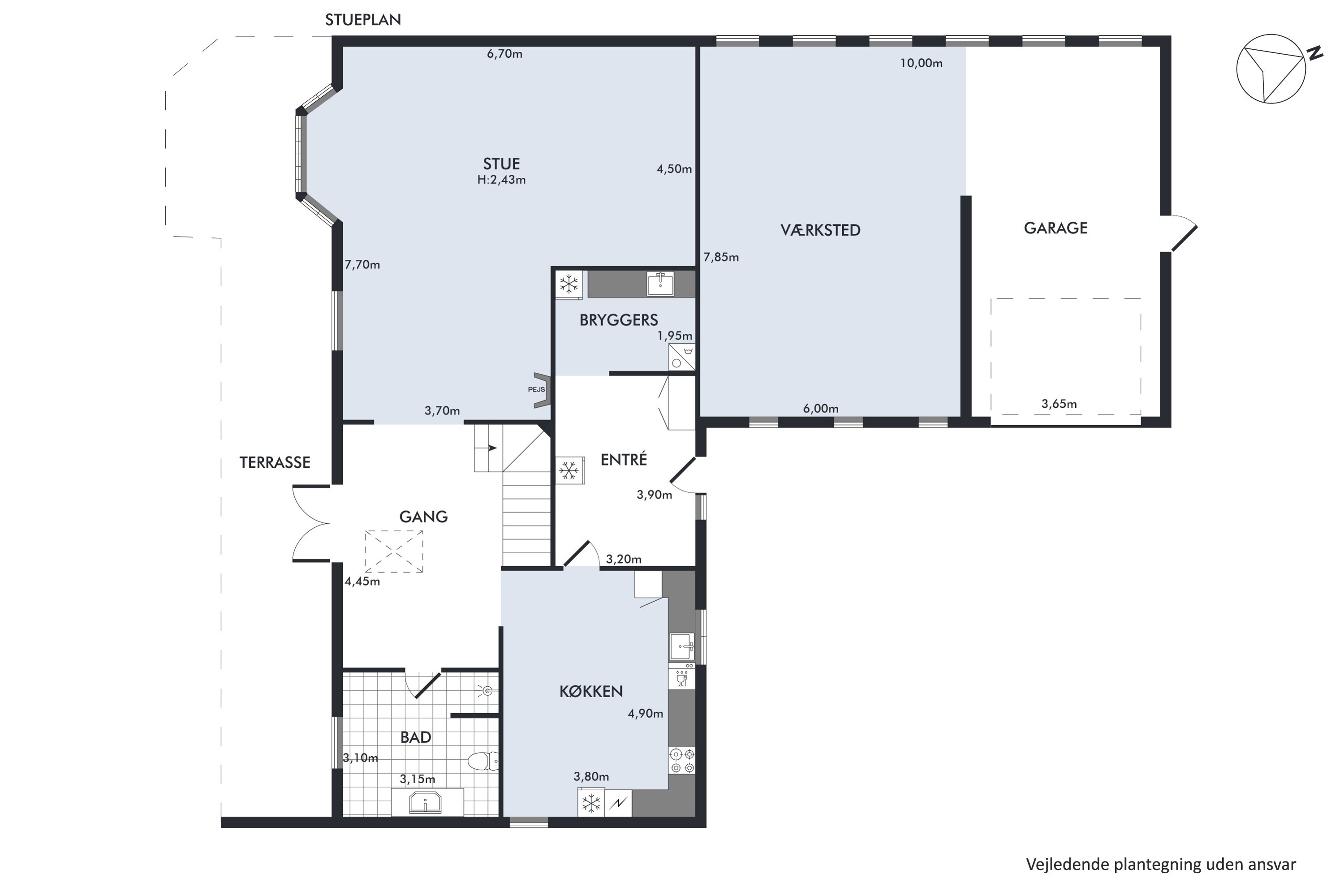 Plantegninger billede af Frederiksbergvej 63, 8983 Gjerlev J