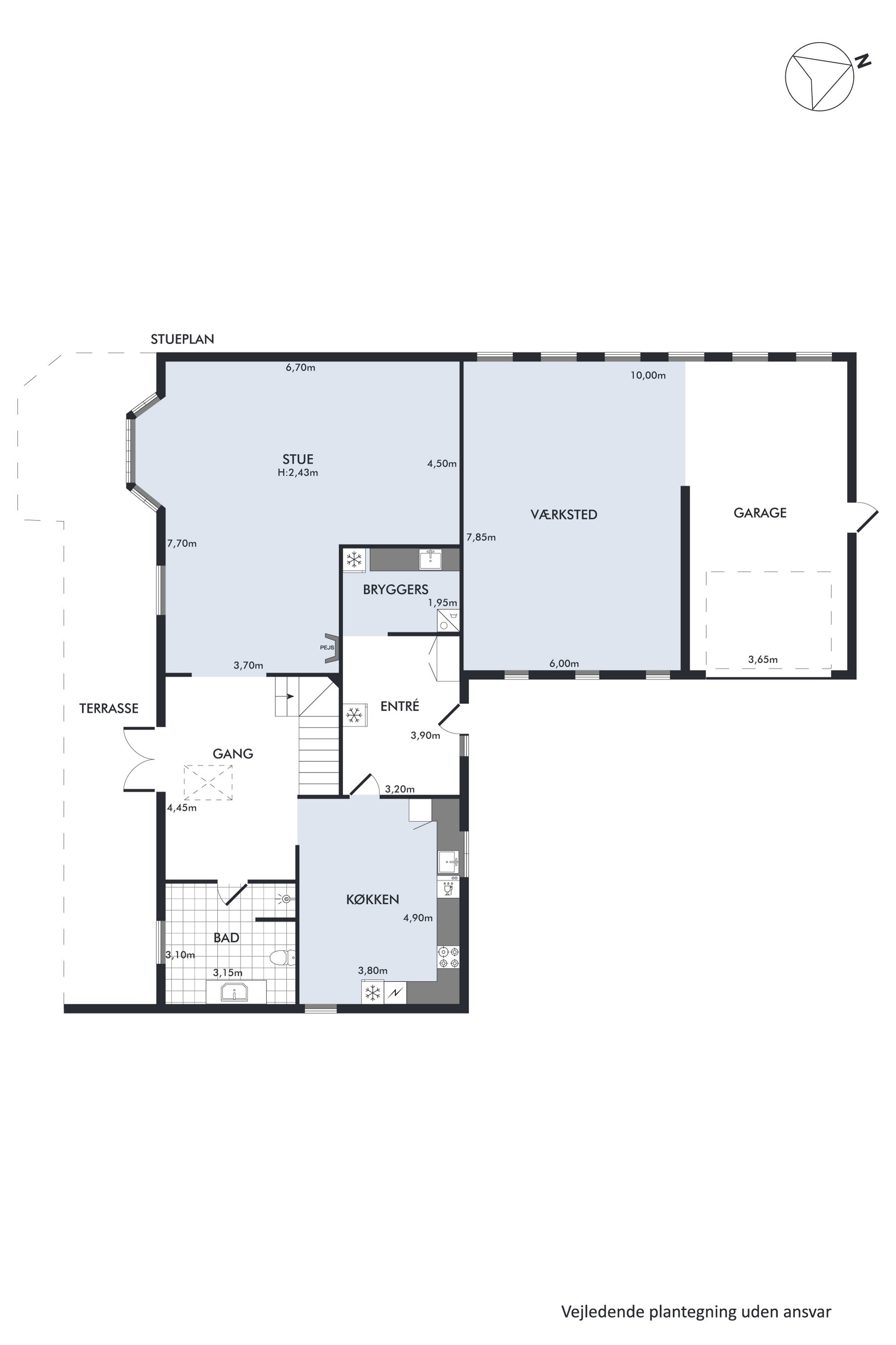 Plantegninger billede af Frederiksbergvej 63, 8983 Gjerlev J