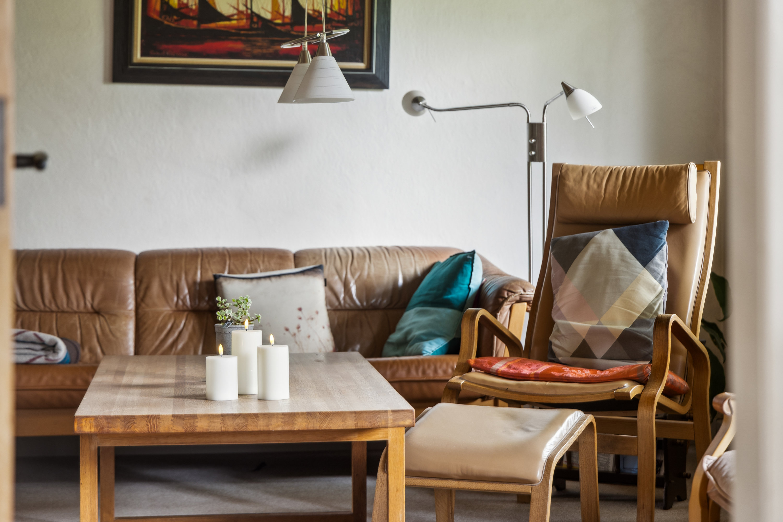 Fremhævet stue billede i fuldskærmstilstand. Billede af Aagade 68, Rørbæk, 9500 Hobro