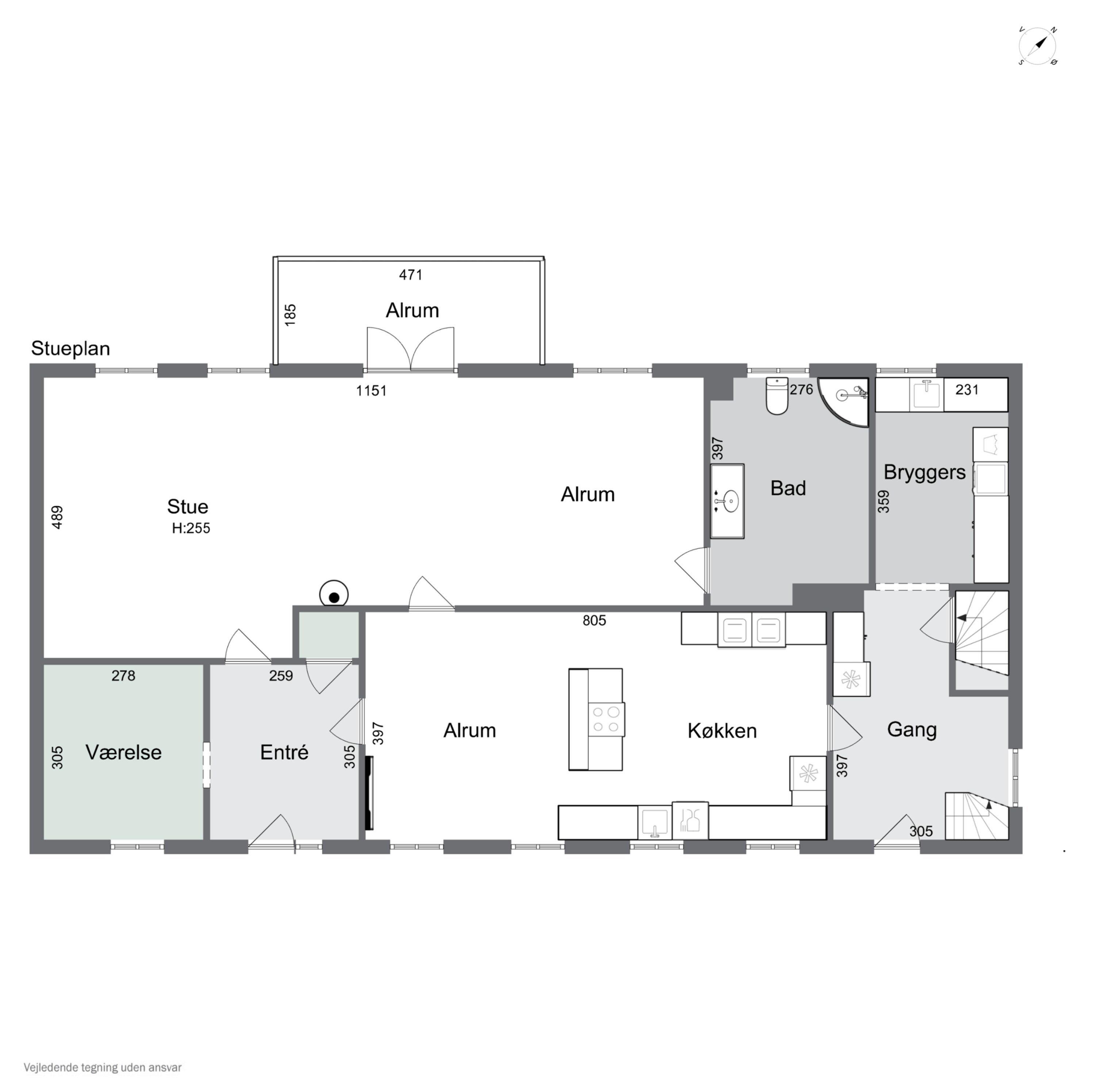 Plantegninger billede af Sorø Landevej 206, Eggeslevmagle, 4230 Skælskør