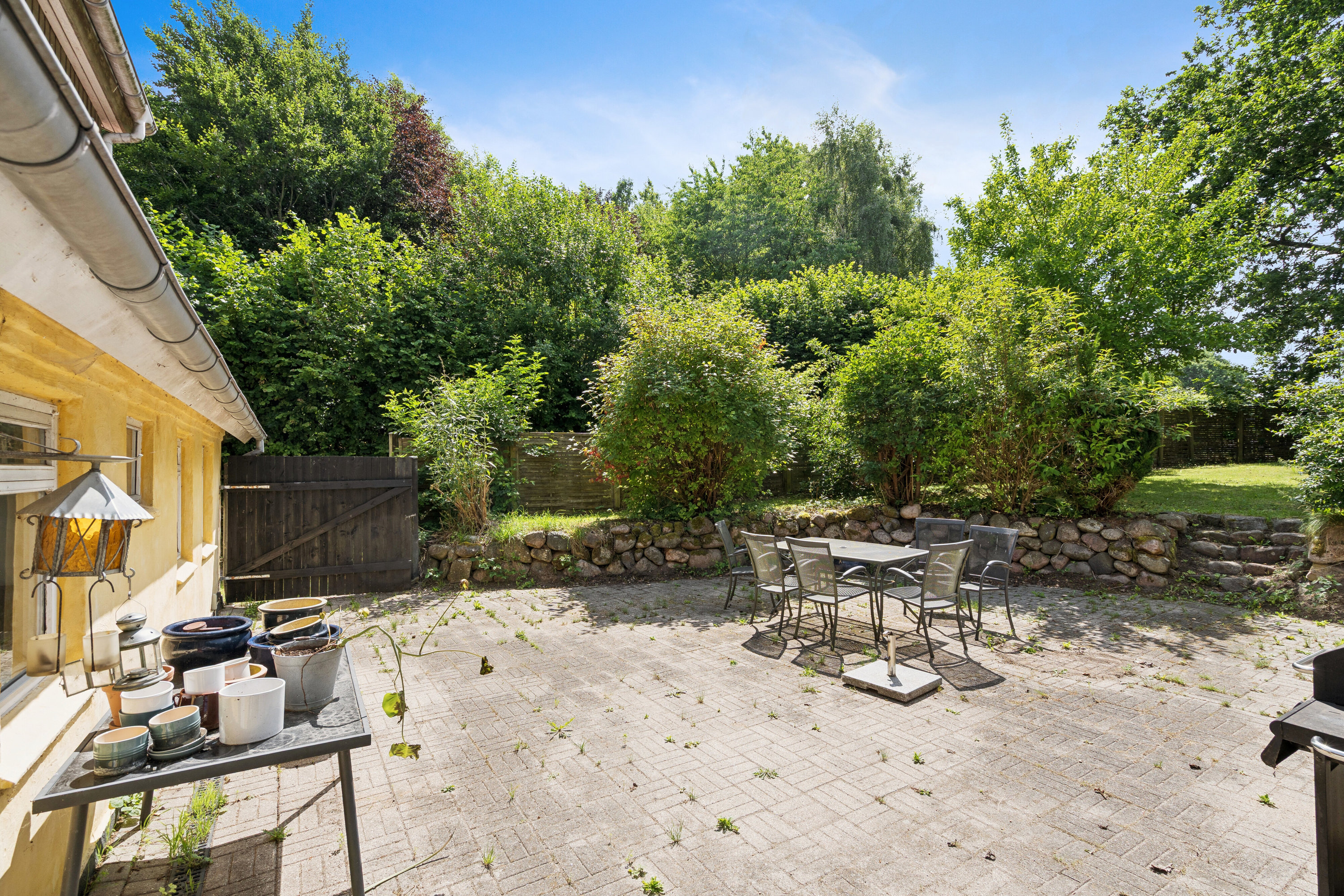 Fremhævet terrasse billede i fuldskærmstilstand. Billede af Tornmarksvej 149, Lille Ubberud, 5491 Blommenslyst