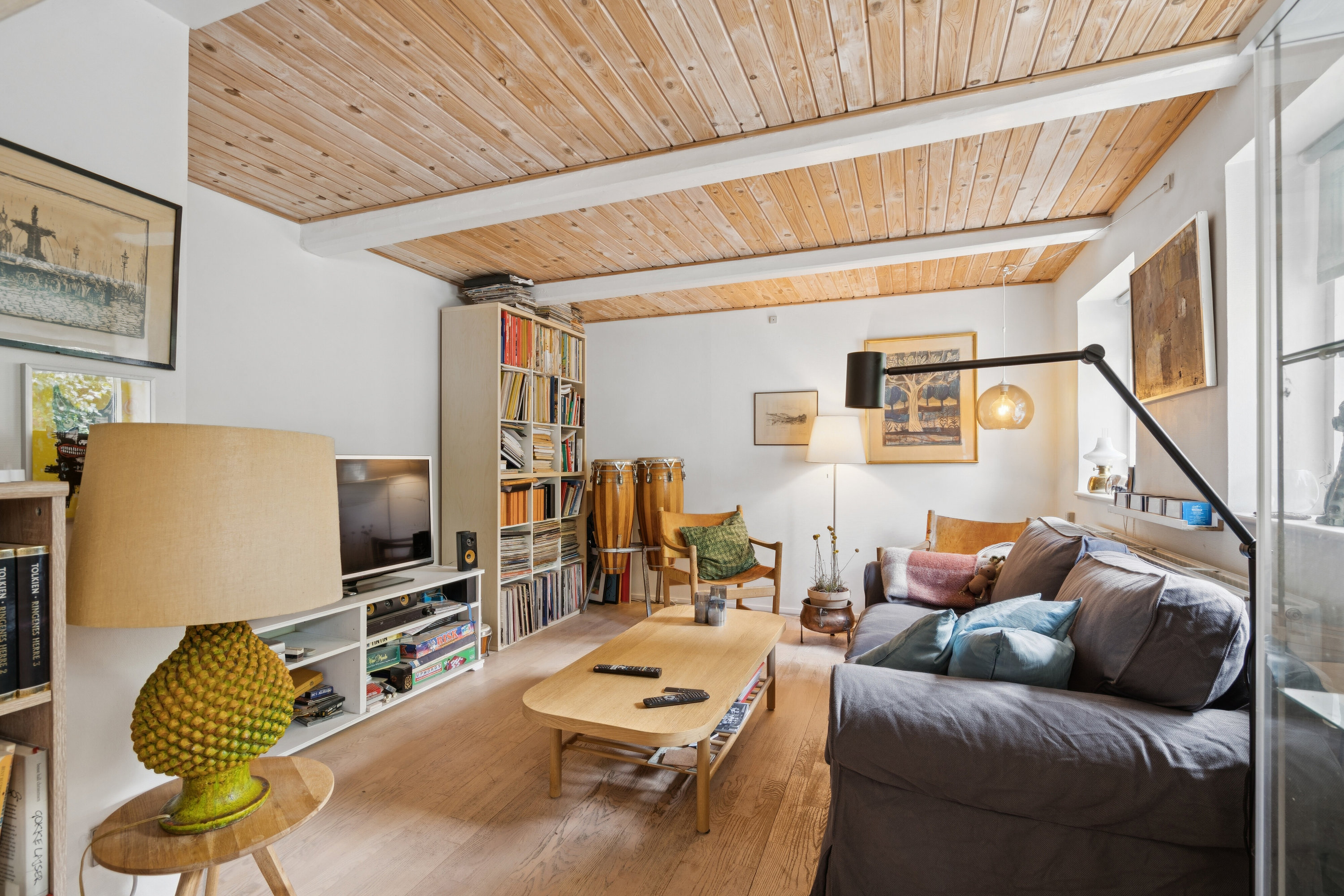 Fremhævet stue billede i fuldskærmstilstand. Billede af Tornmarksvej 149, Lille Ubberud, 5491 Blommenslyst