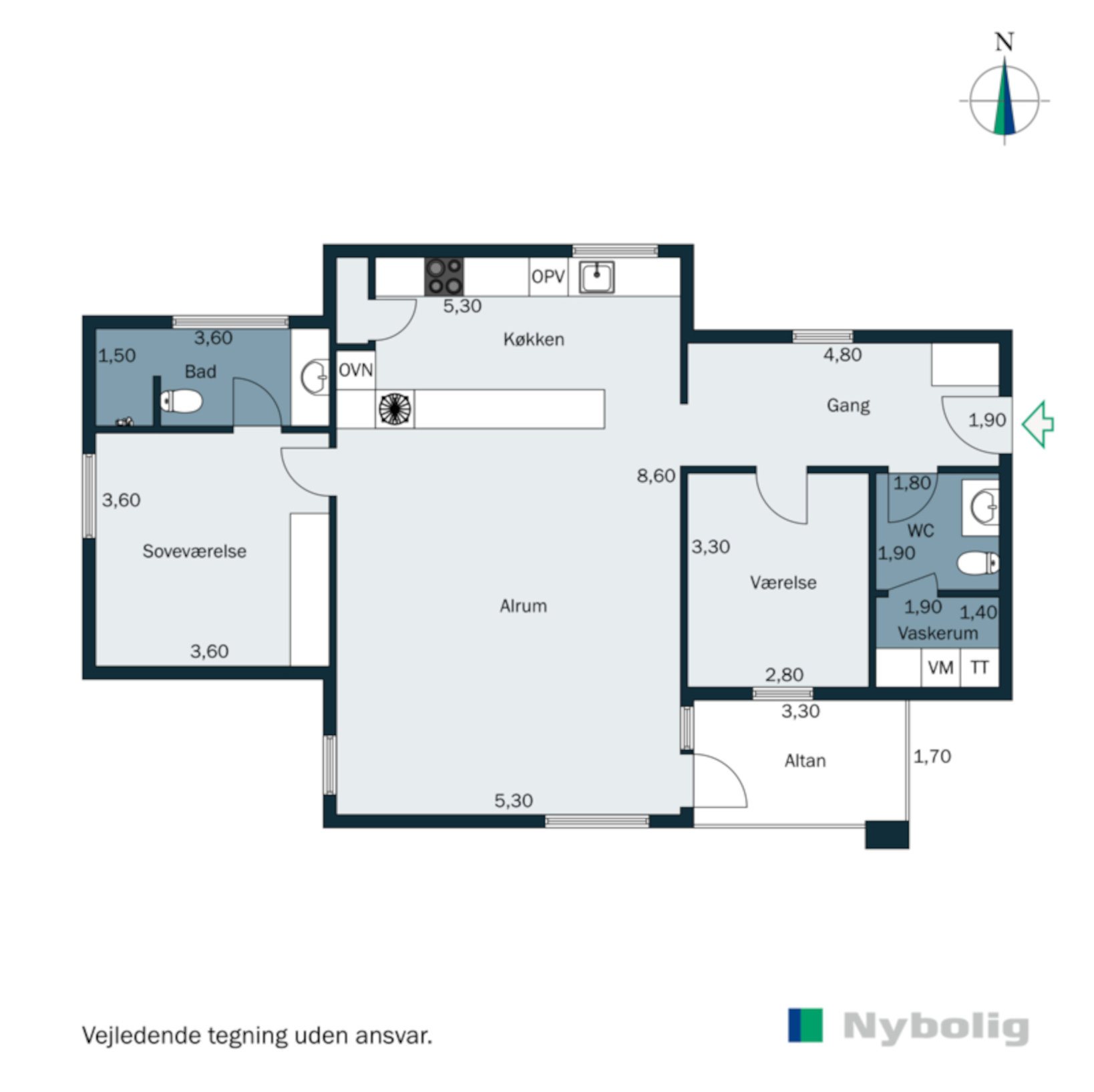 Plantegninger billede af Langelinie 14D, 8700 Horsens